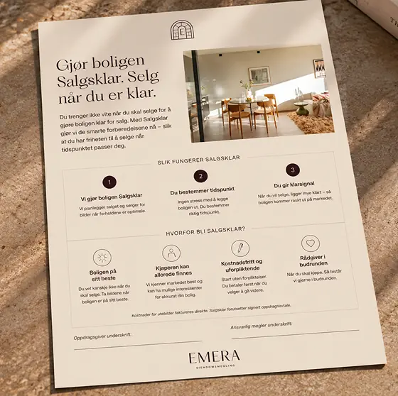 Salgsklar-brosjyre fra Emera