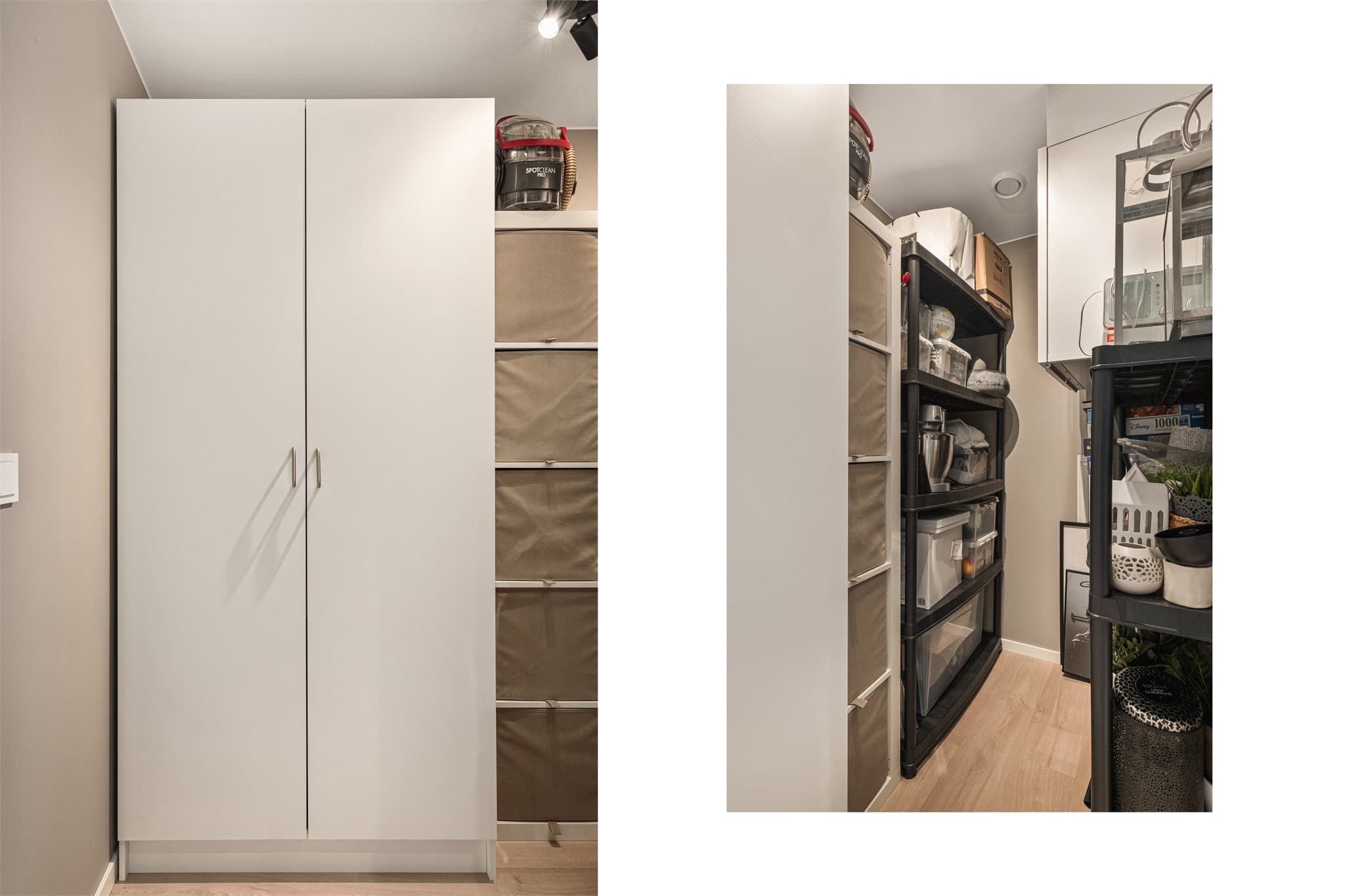 Teknisk rom/bod. Her er det god lagringsplass.