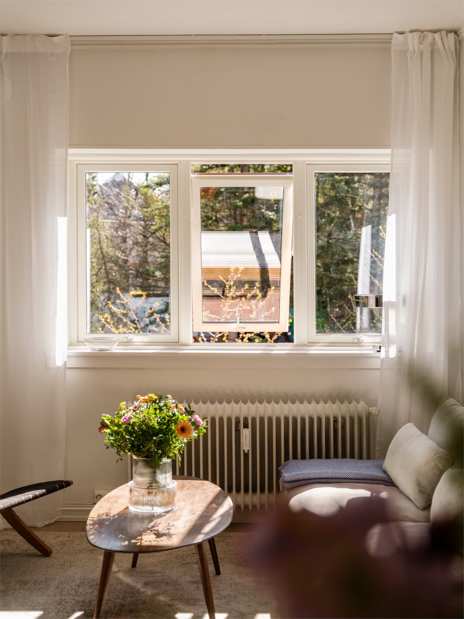 Her har du lite/ingen innsyn og flott utsikt ut mot flotte grøntarealer til alle årstidene.