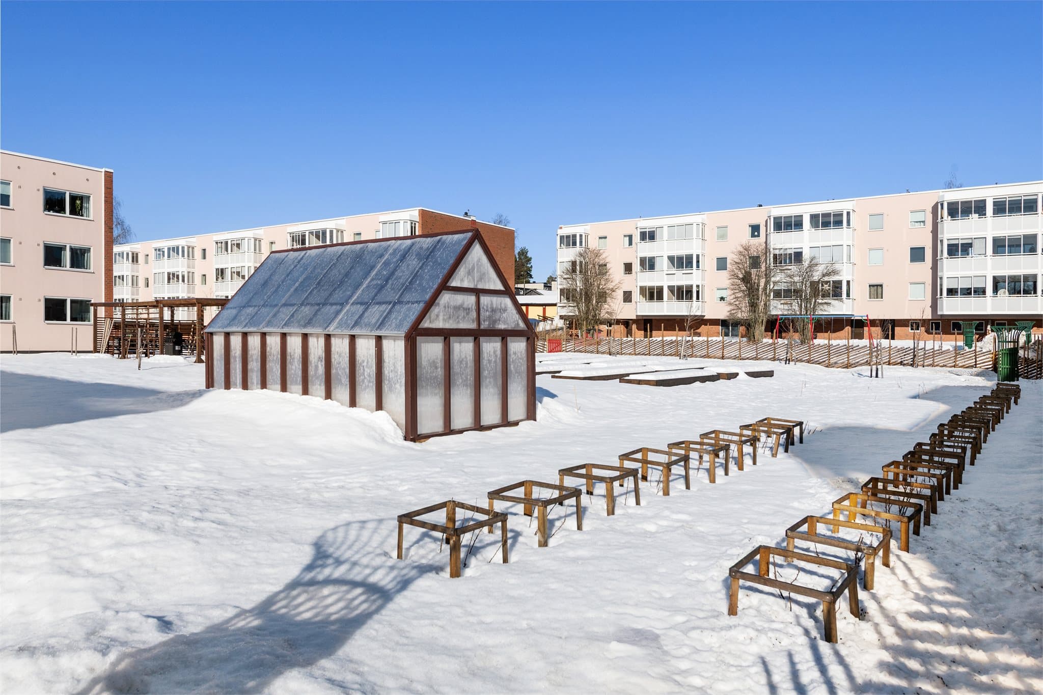 Borettslaget har fine fellesområder som bidrar til å skape trivsel for beboerne