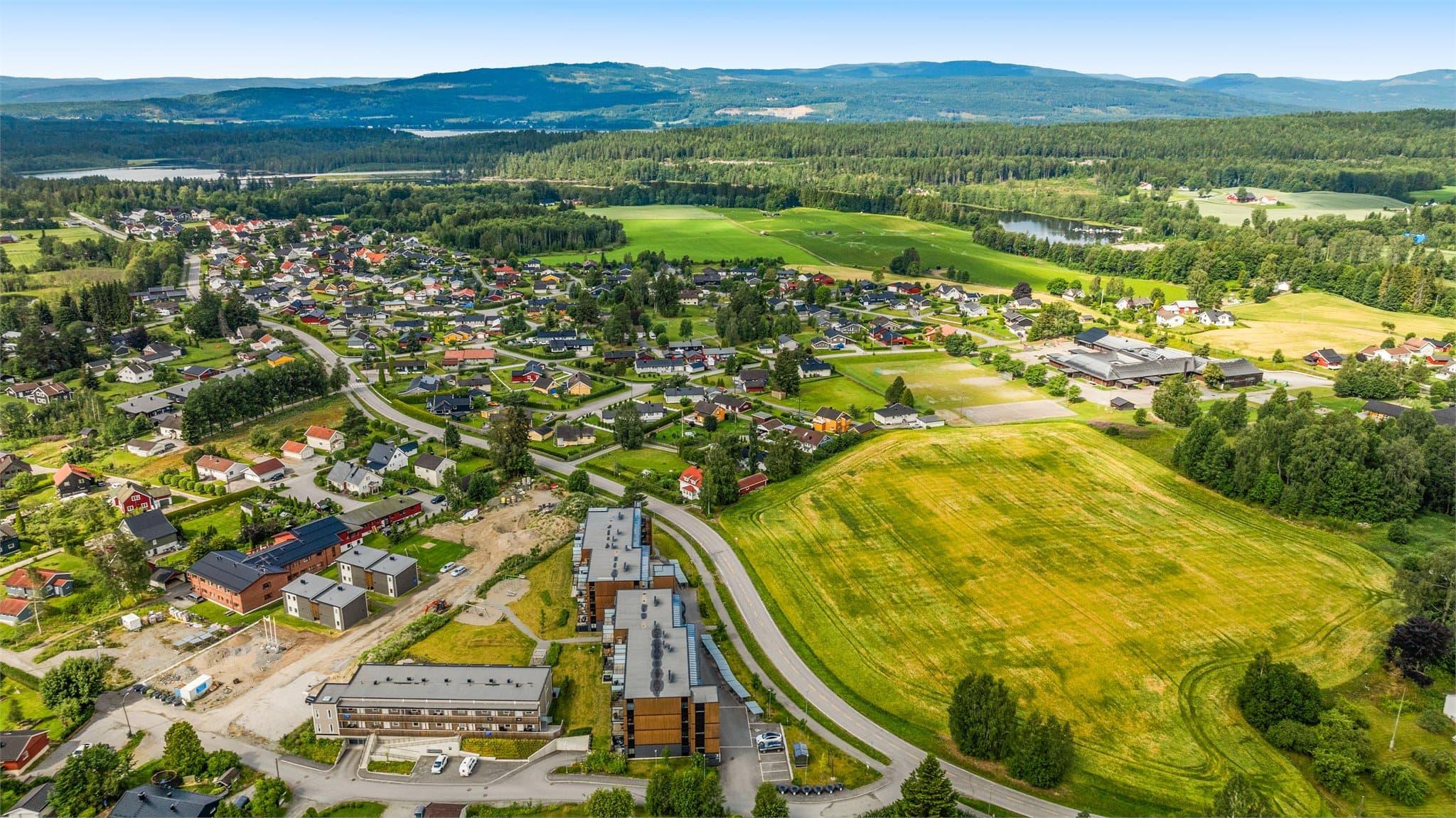 Kort vei til skole og barnehage