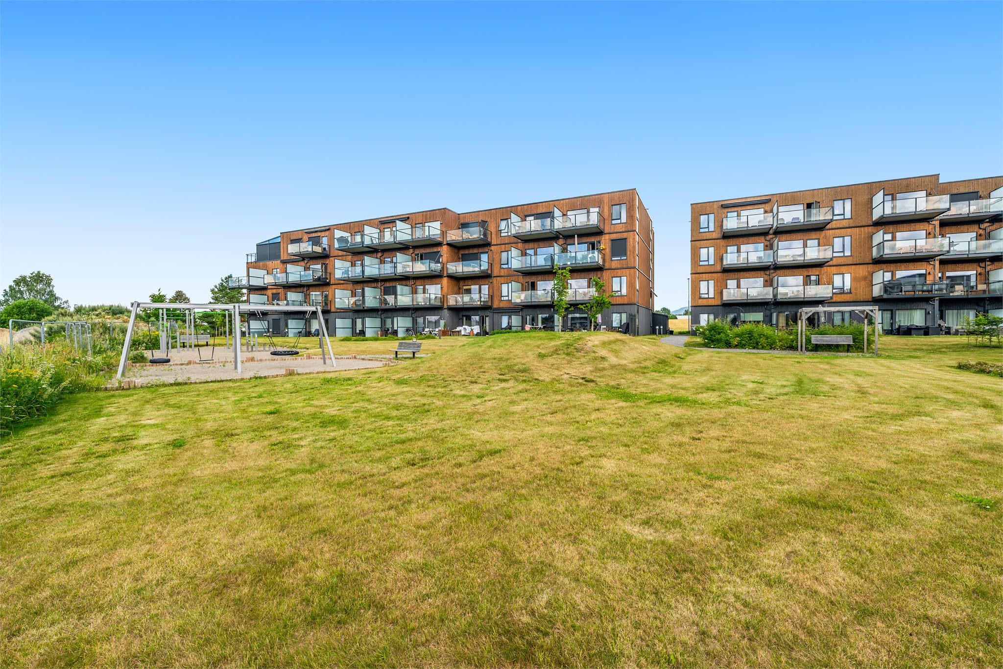 Sameiets fellesområde er pent opparbeidet