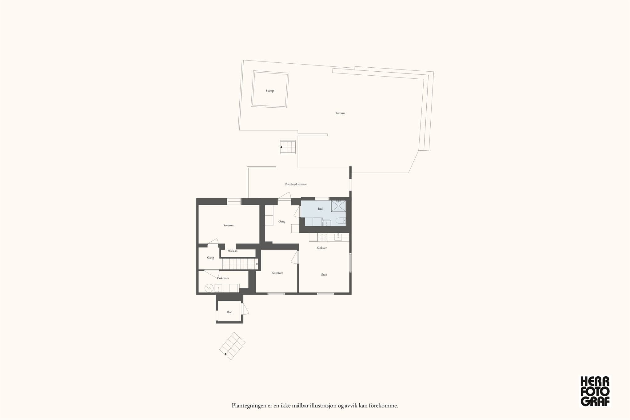 - Plantegning underetasje -