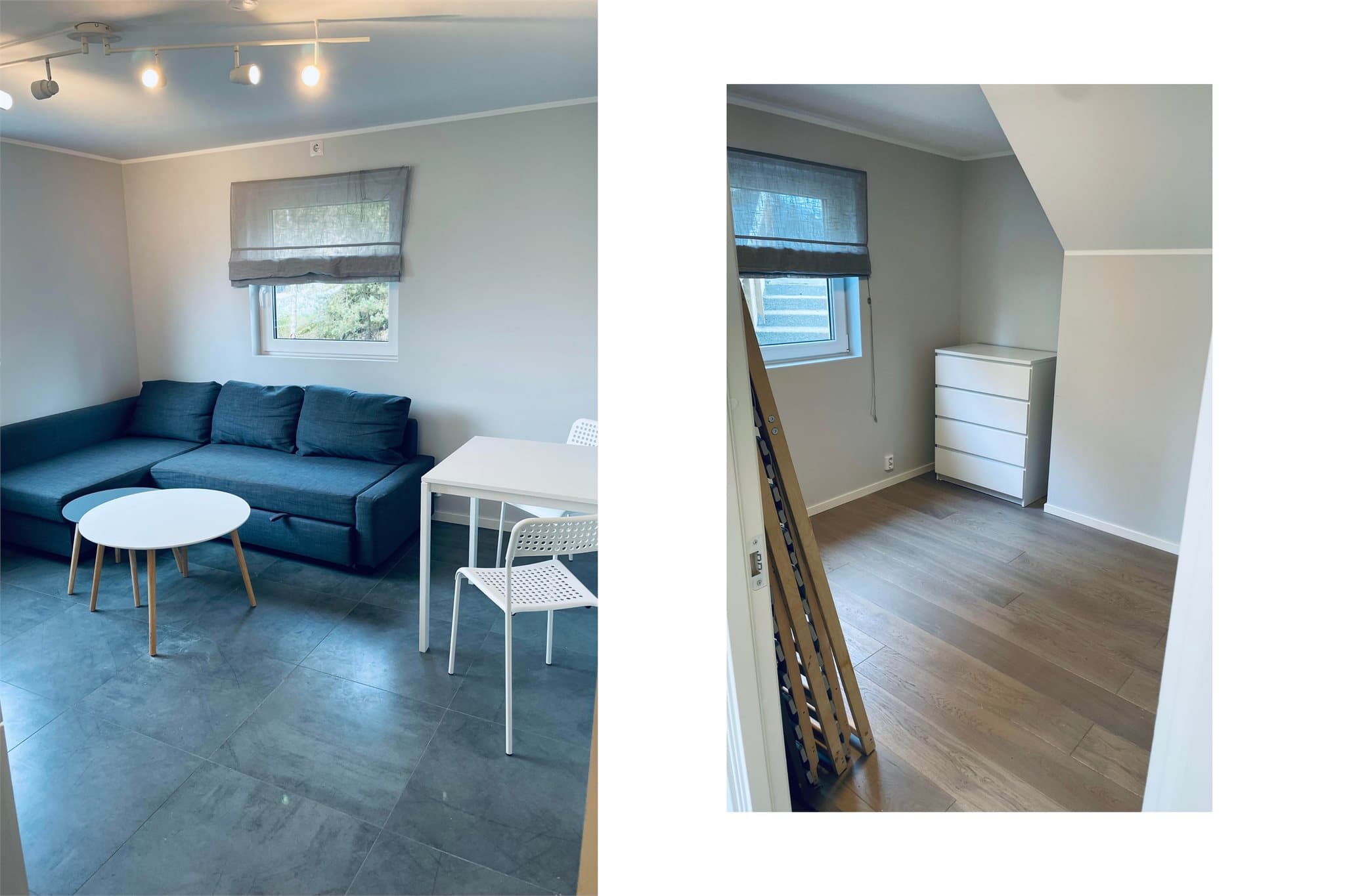 - Hybelen har et soverom på 7,7 m² -