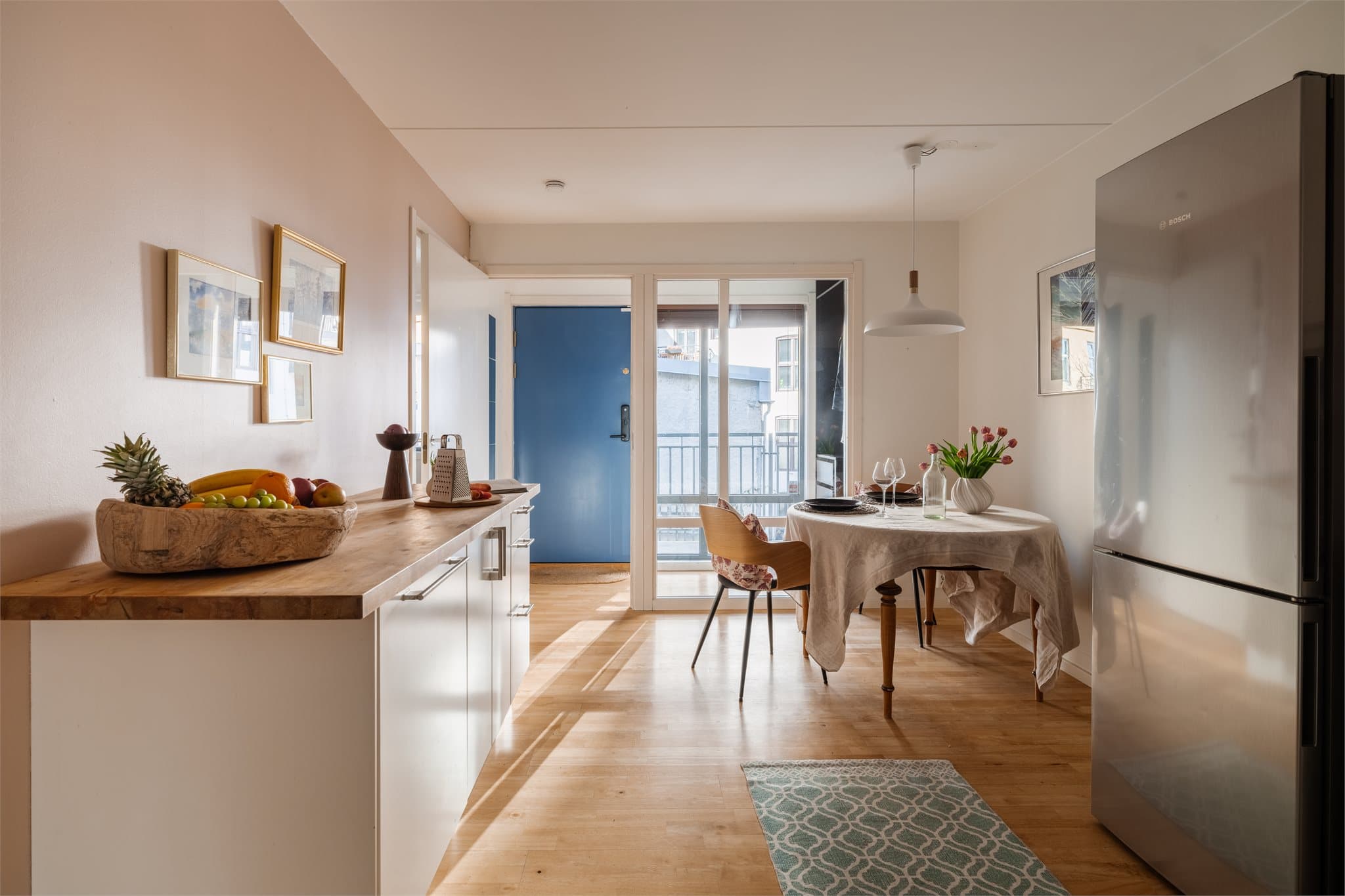 For ekstra trygghet er det installert waterguard på kjøkkenet.