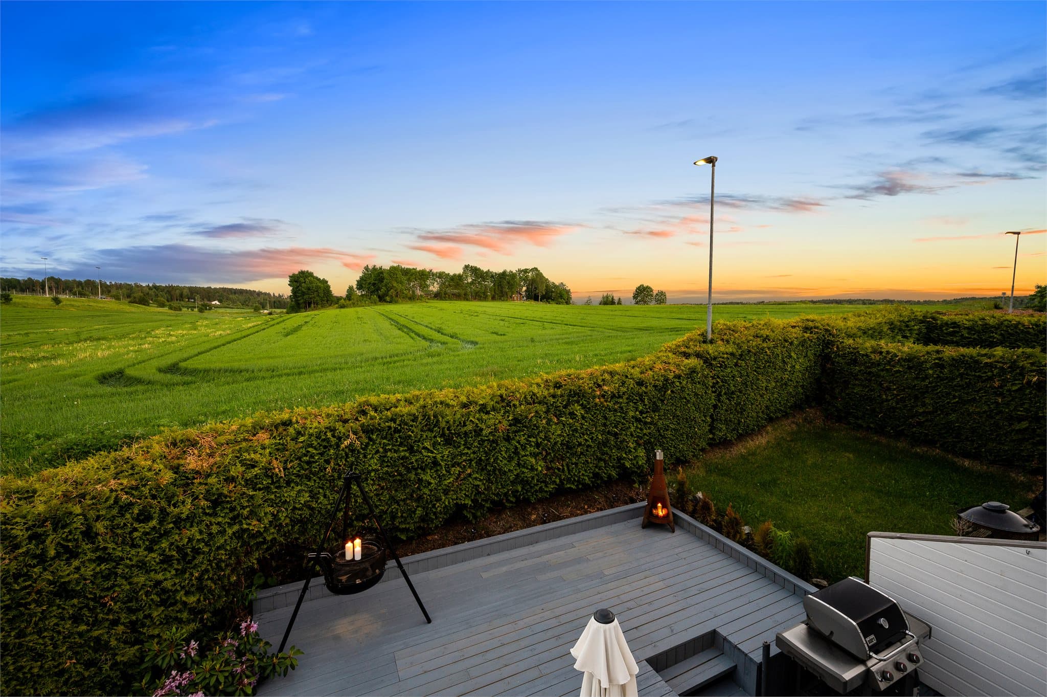 Upåklagelig utsikt og stemning.