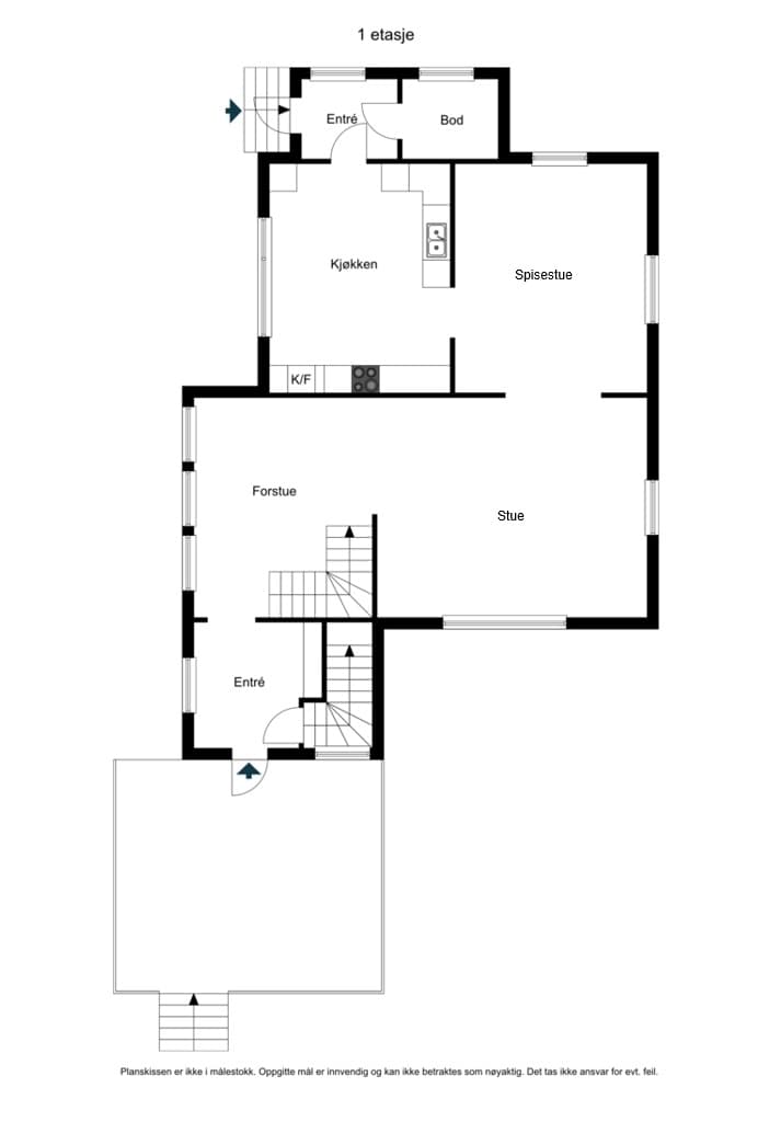 Plantegning 1.etasje.