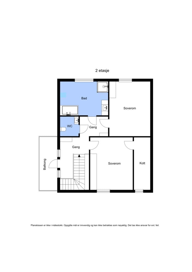 Plantegning 2.etasje.