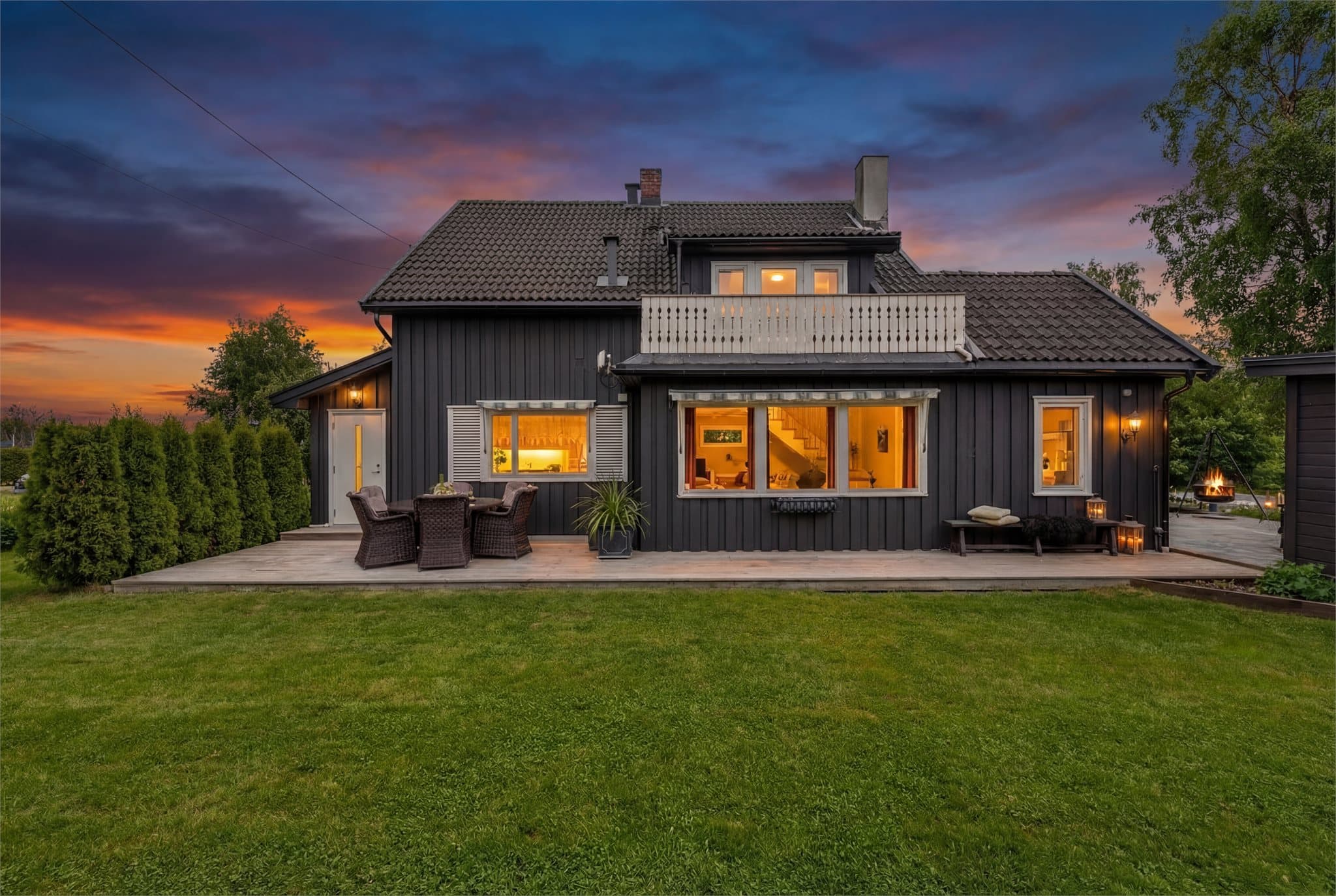 Digitalt skumringsbilde.