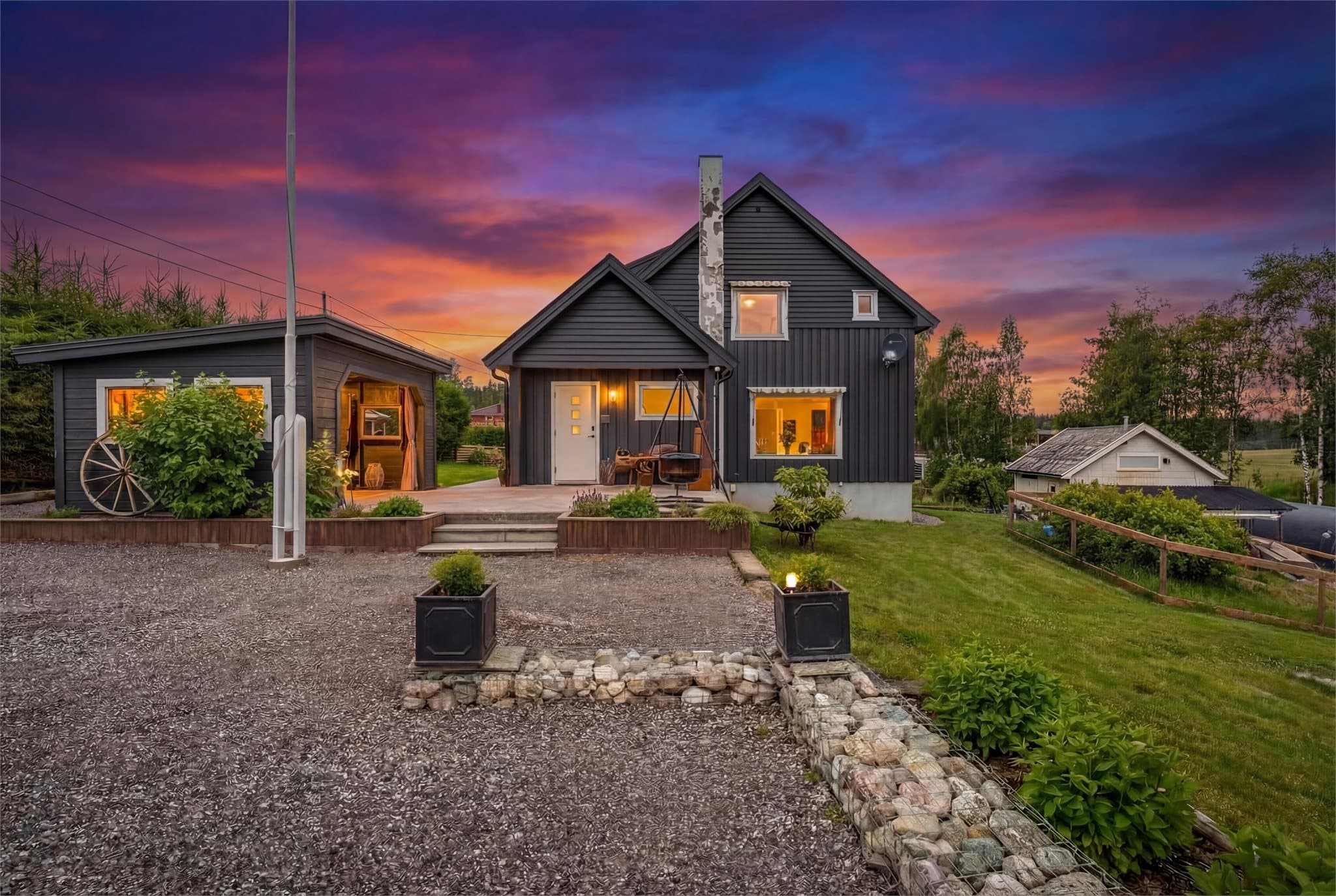 Digitalt skumringsbilde.