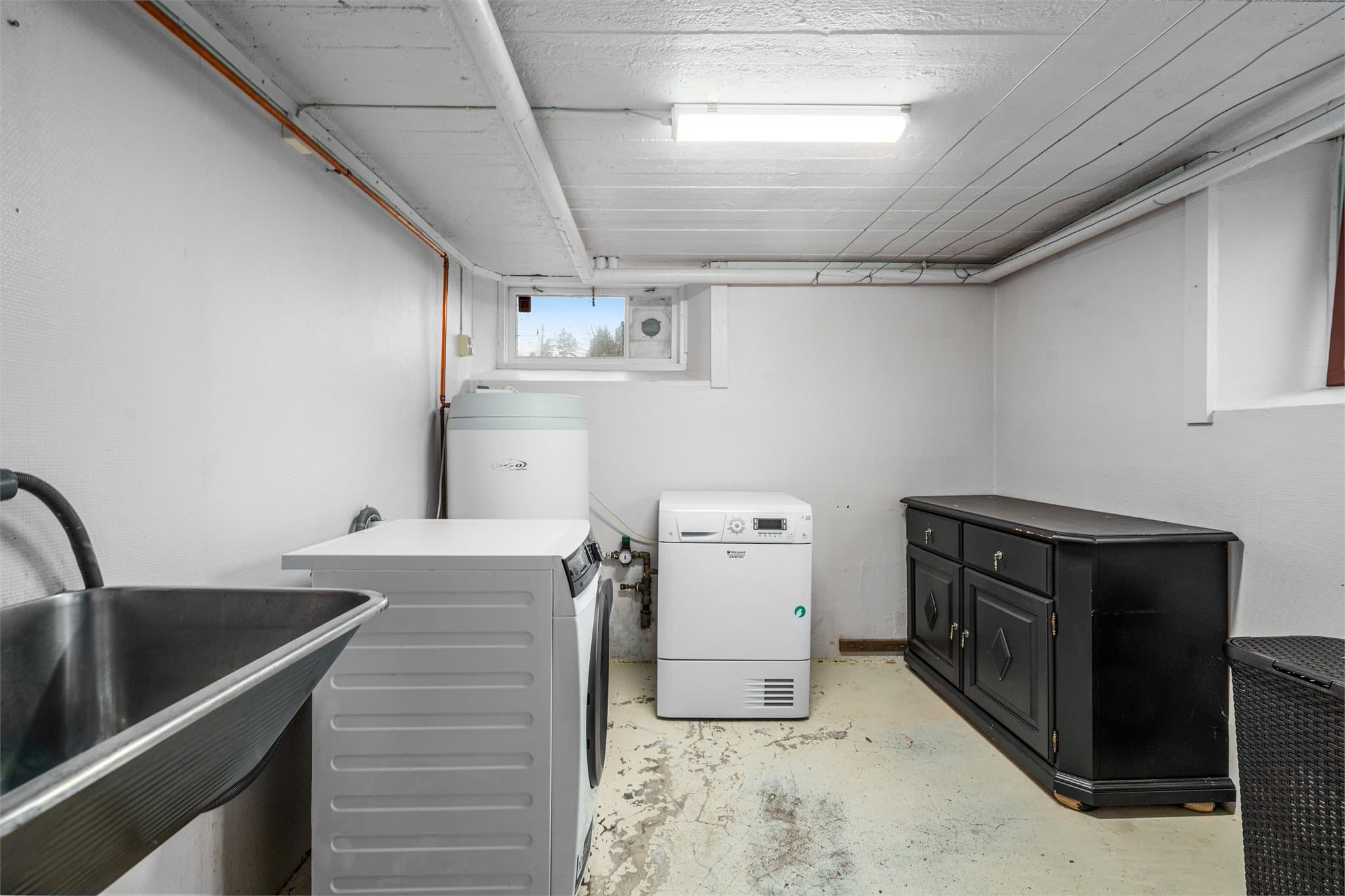Vaskerom i kjeller.