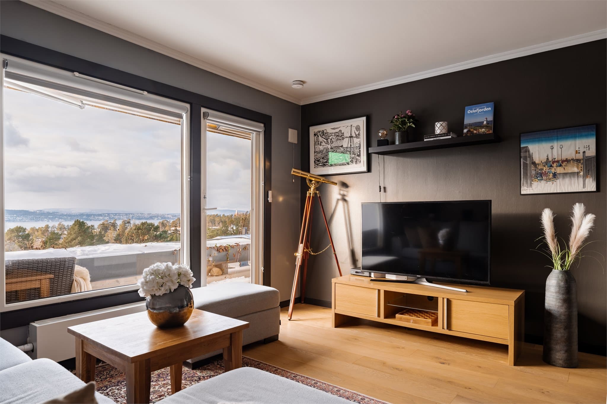 Fantastisk utsikt fra stuen.