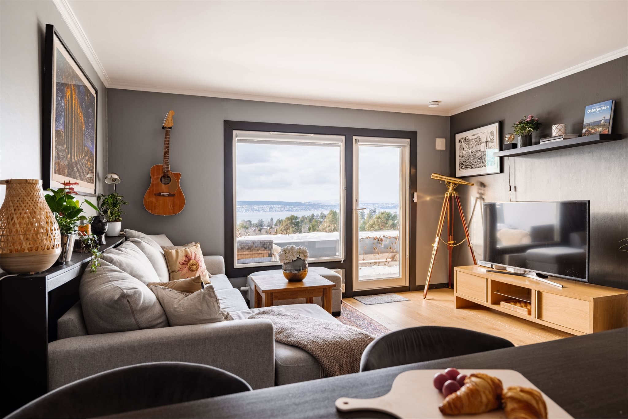 Fra spiseplassen kan du også nyte utsikten.