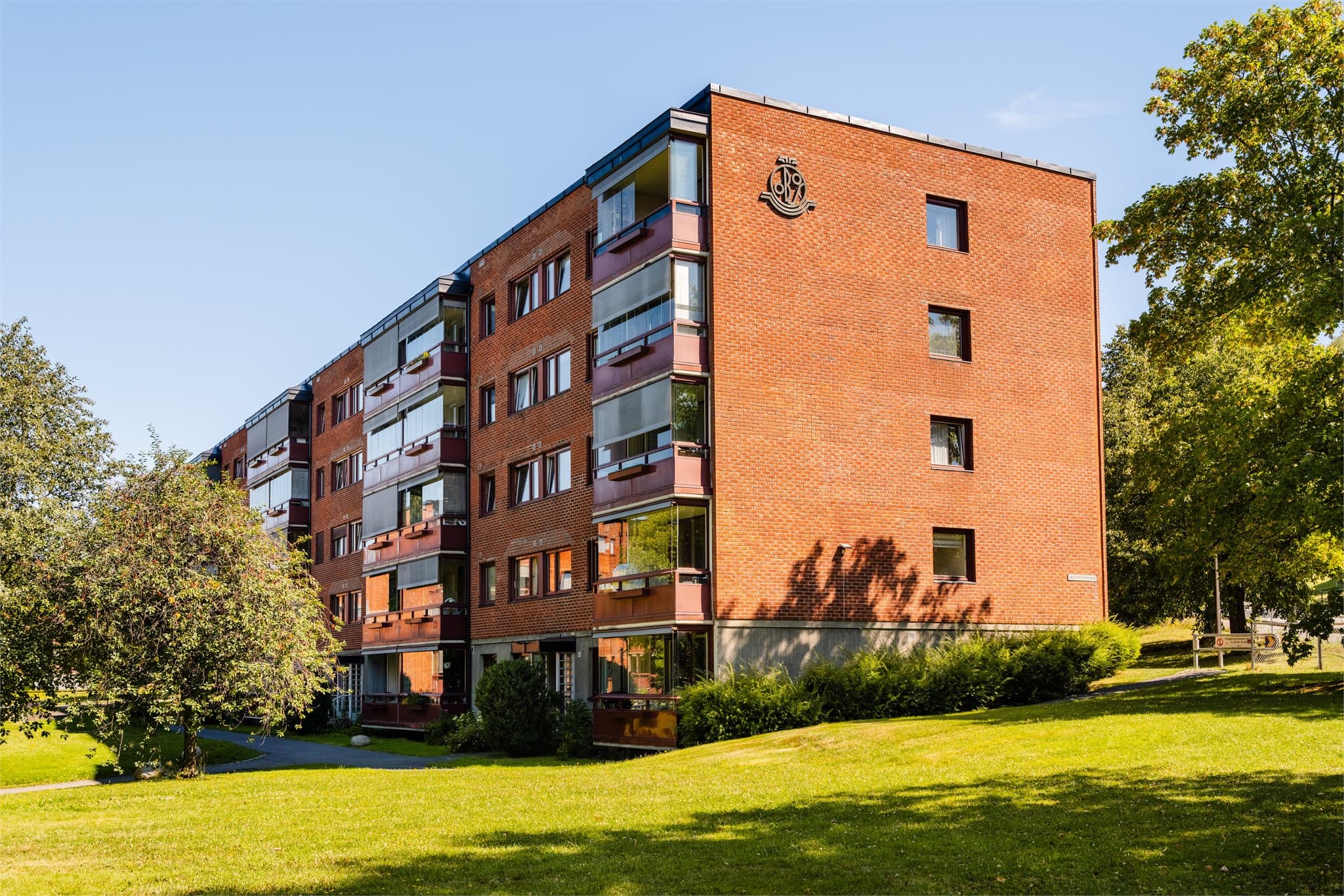 Området er pent opparbeidet.