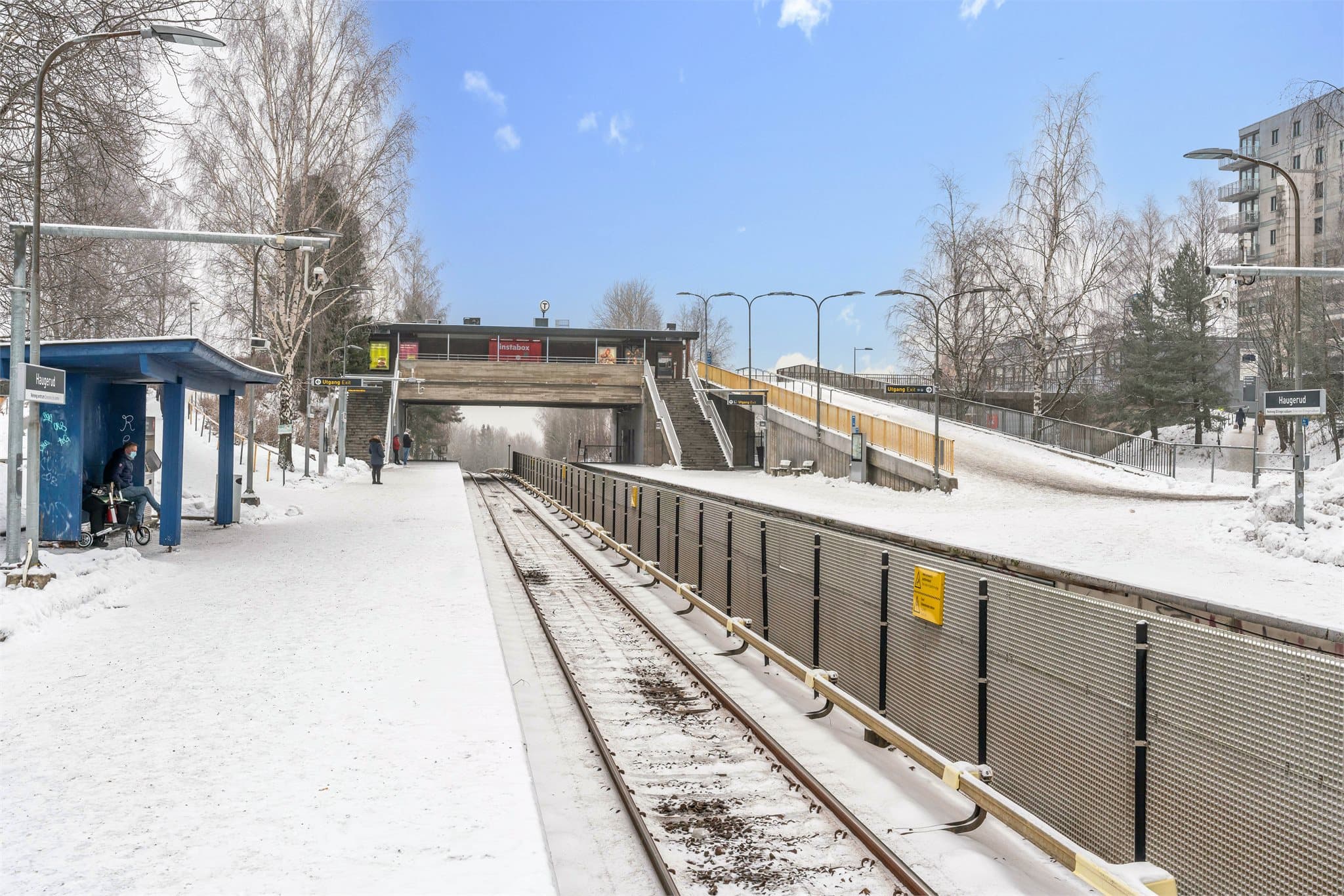 Haugerud T-bane stasjon.
