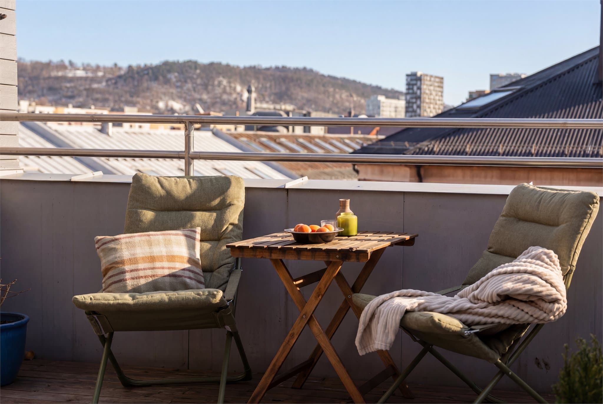 Beliggenheten på Grønland gir deg nærhet til alt, samtidig som du bor tilbaketrukket i høyden.