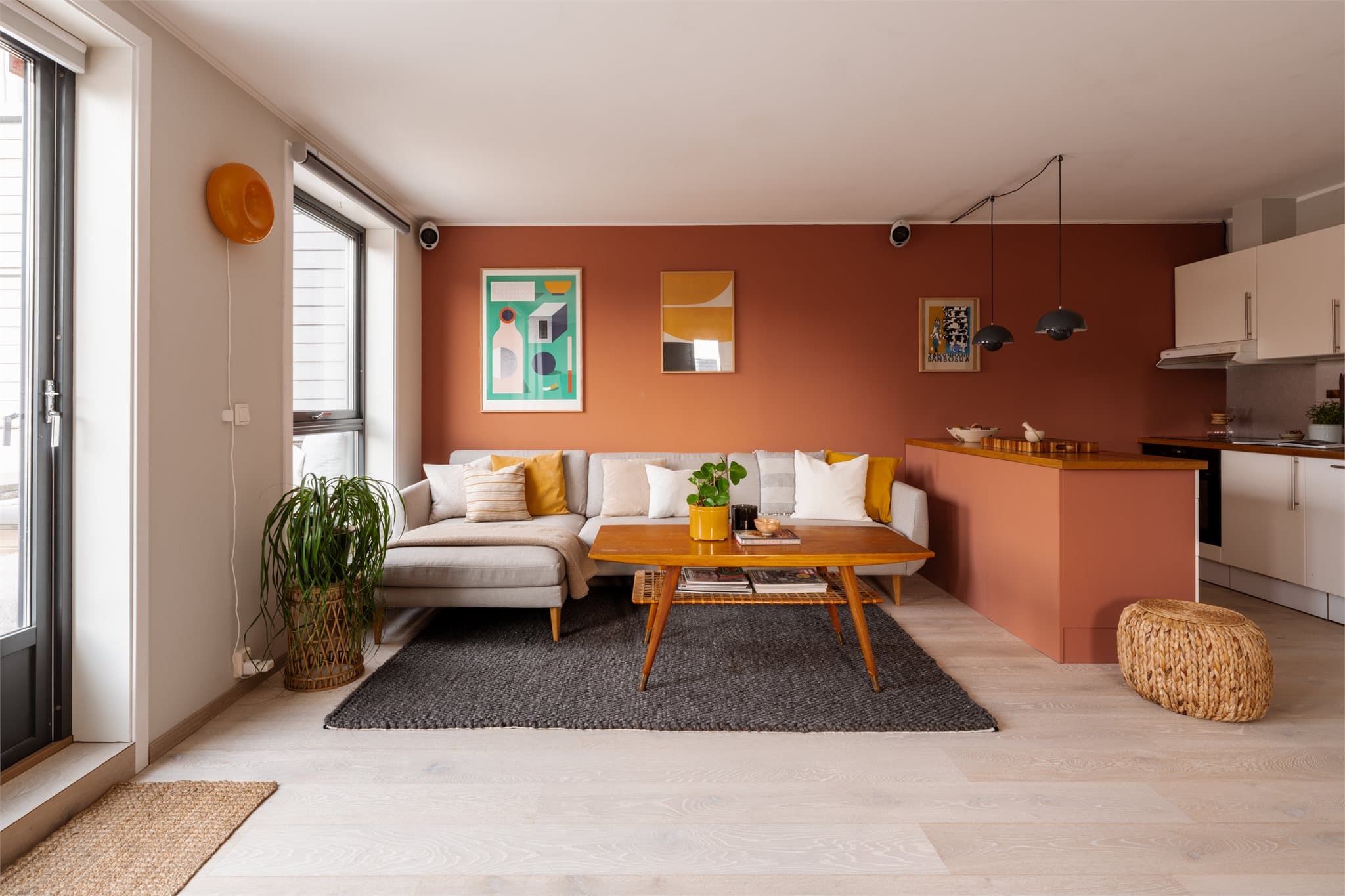 Balansert ventilasjon sørger for et jevnt og godt inneklima i hele leiligheten.