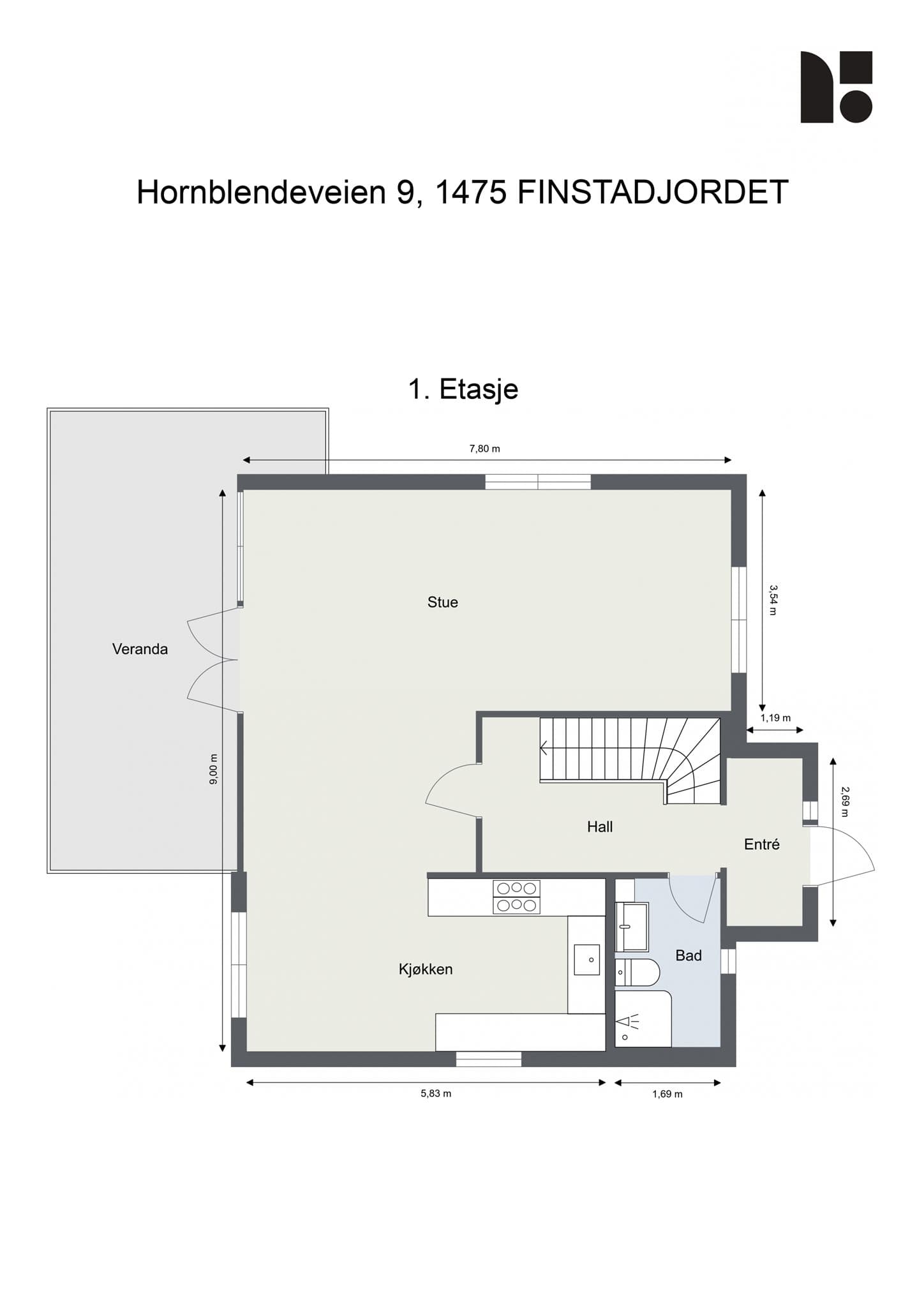 Plantegning - 1. etasje