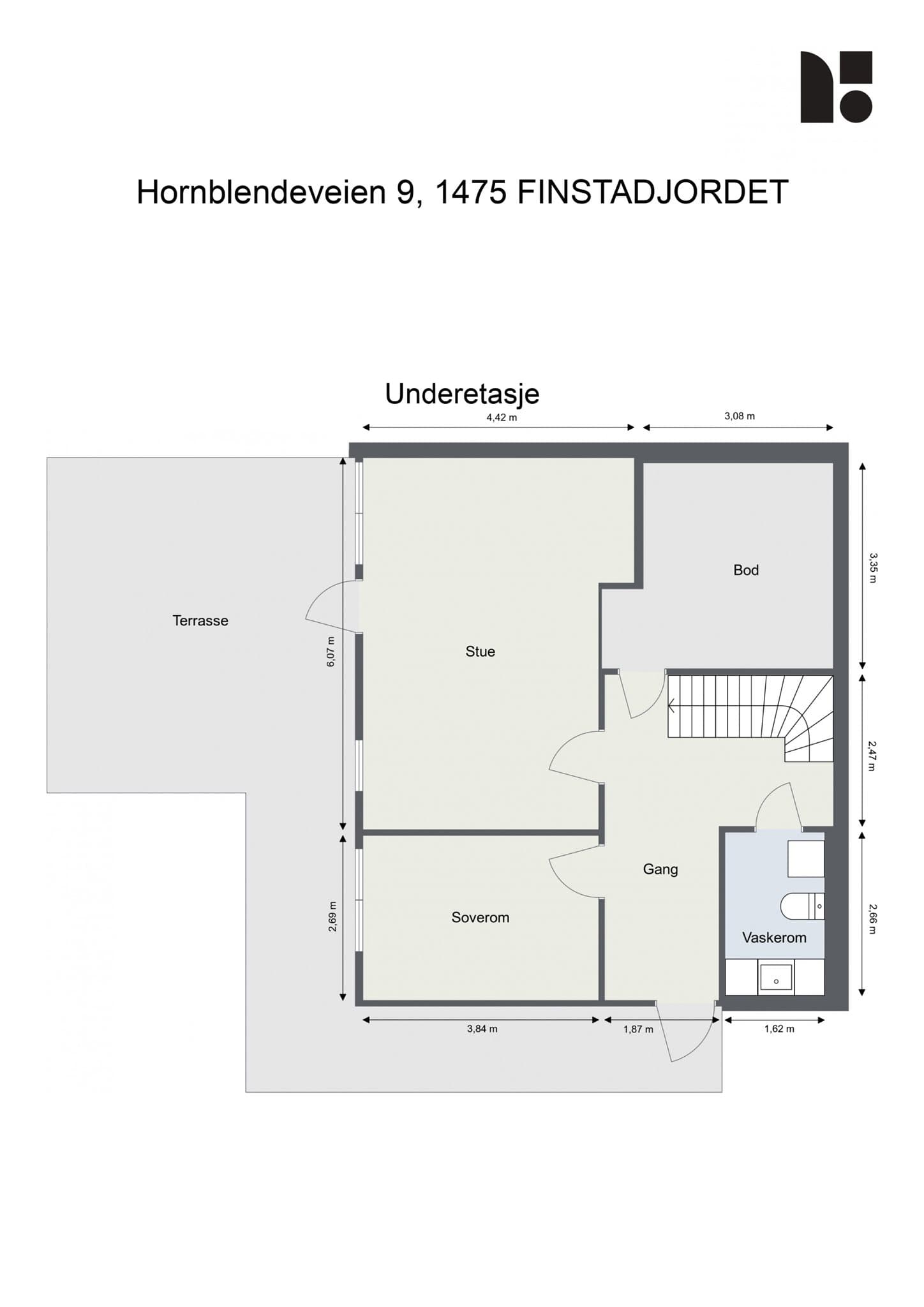 Plantegning - Underetasje