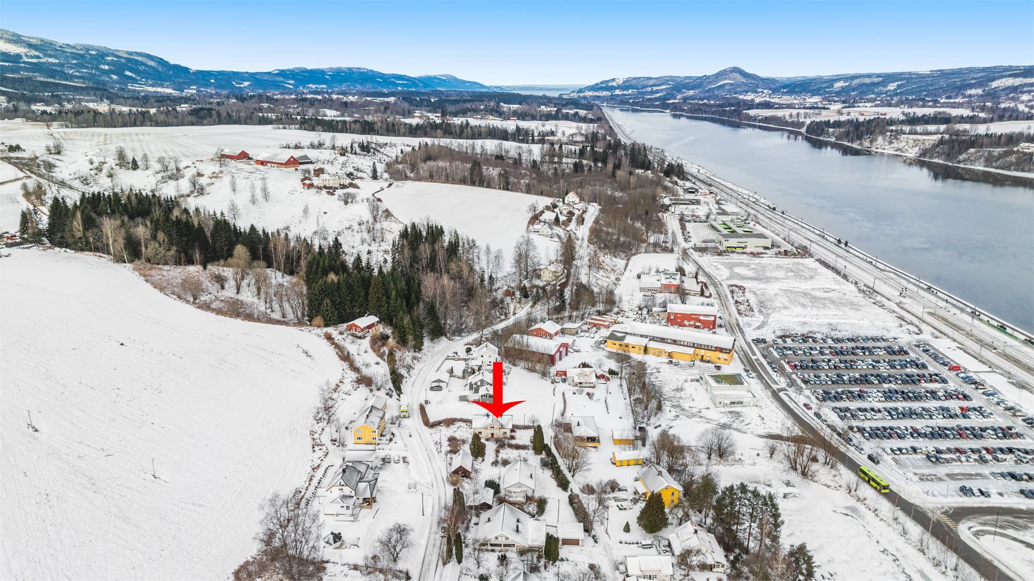 Her bor man både sentralt og i tilknytning til flotte omgivelser