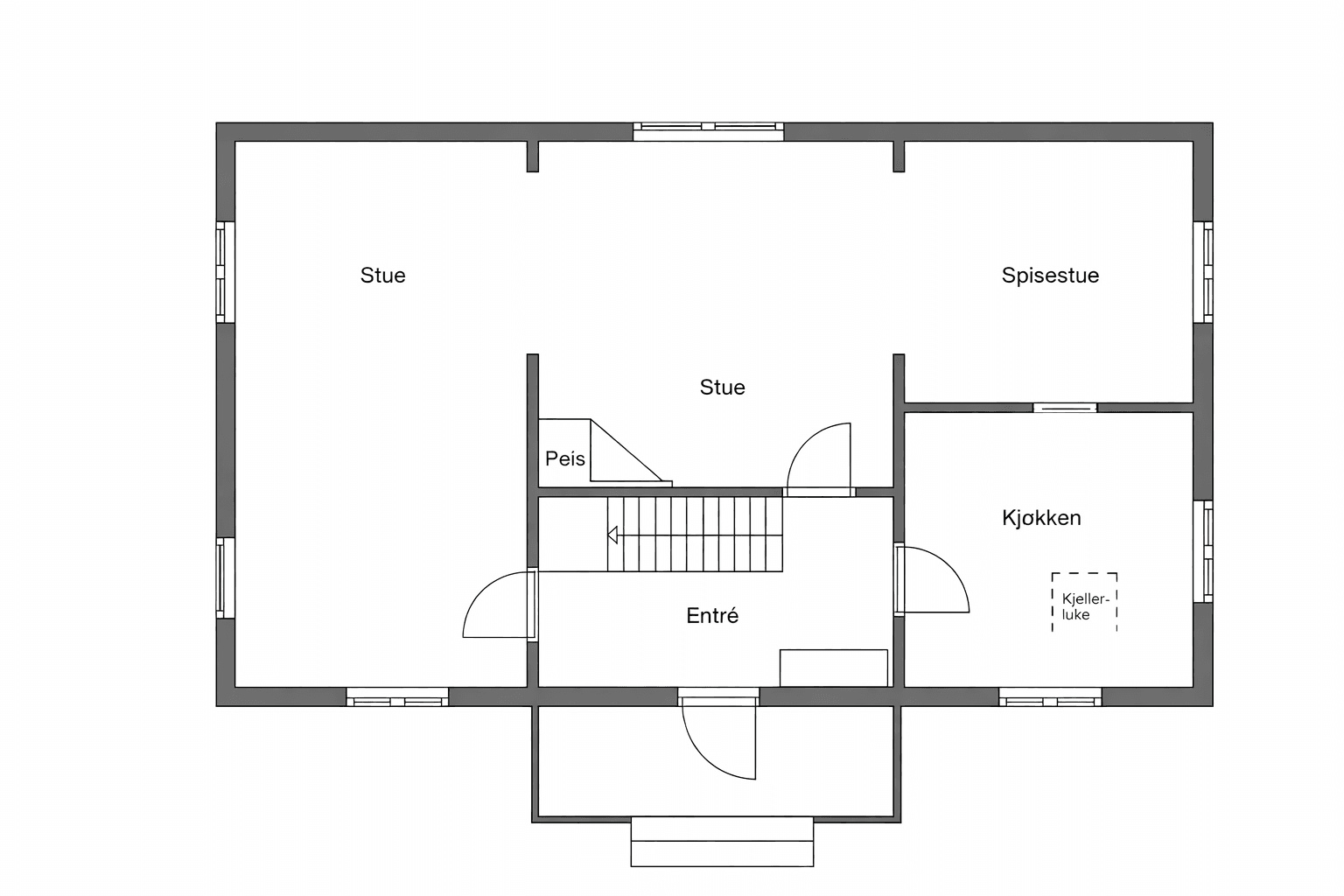 Plantegning 1.etasje