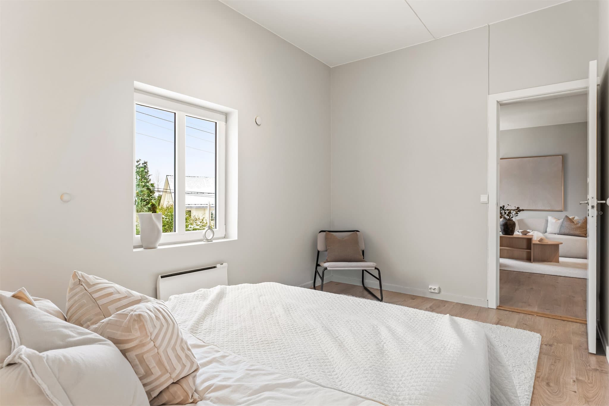 Alle soverommene er av god størrelse.