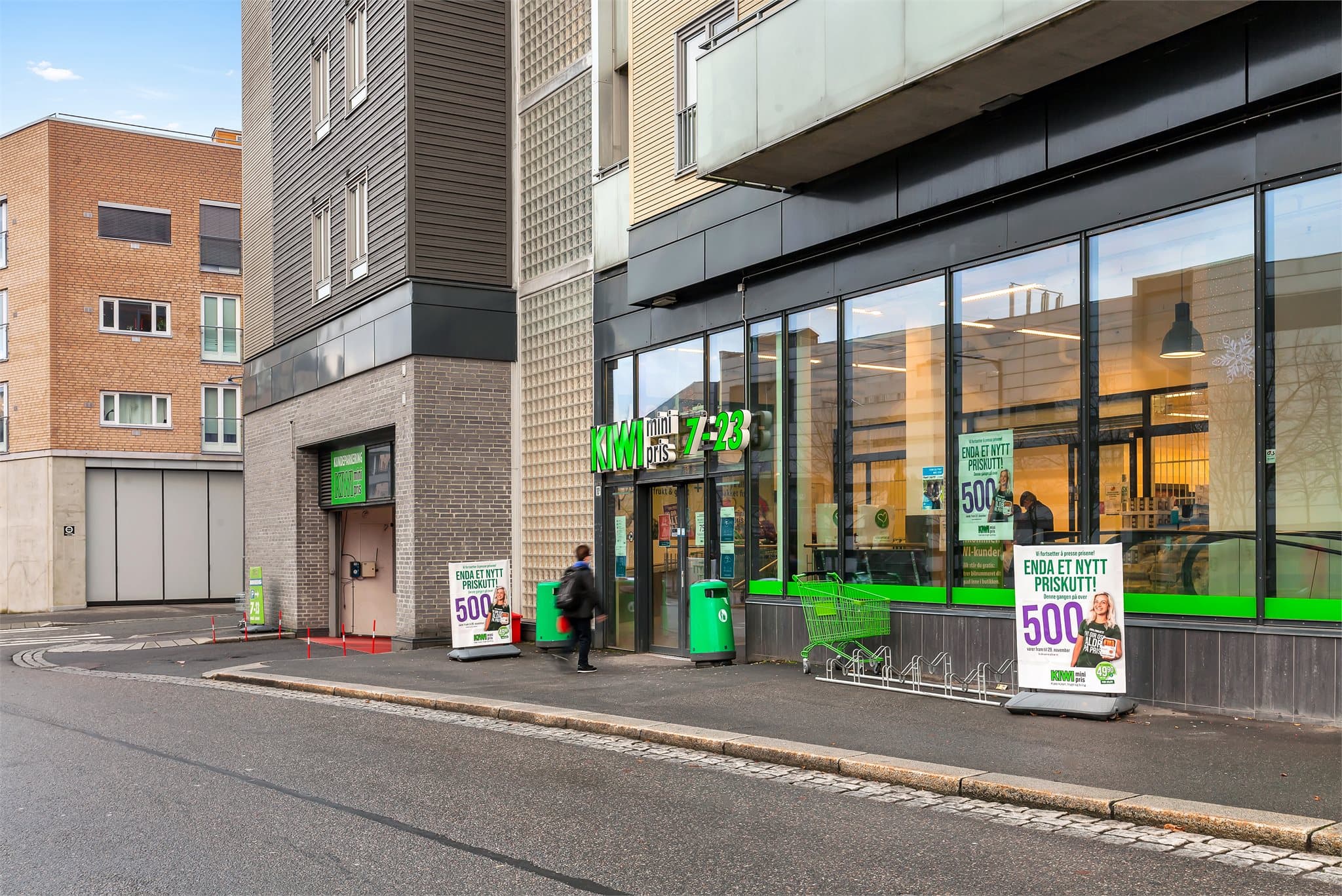 Kort vei til matbutikk.