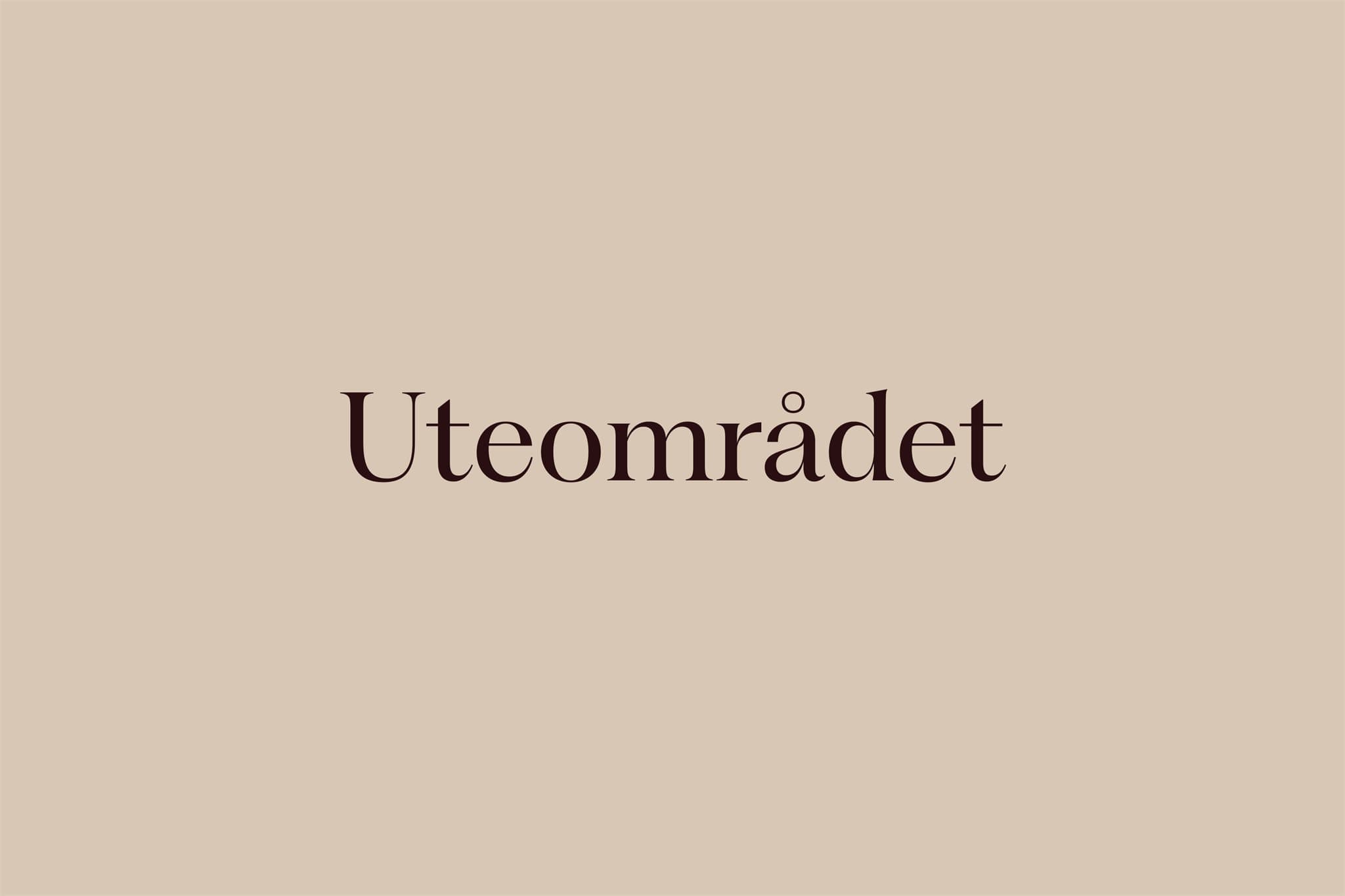 Uteområdet.