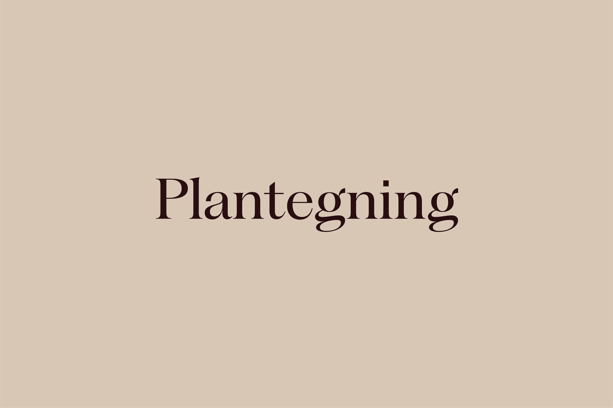 Plantegning.