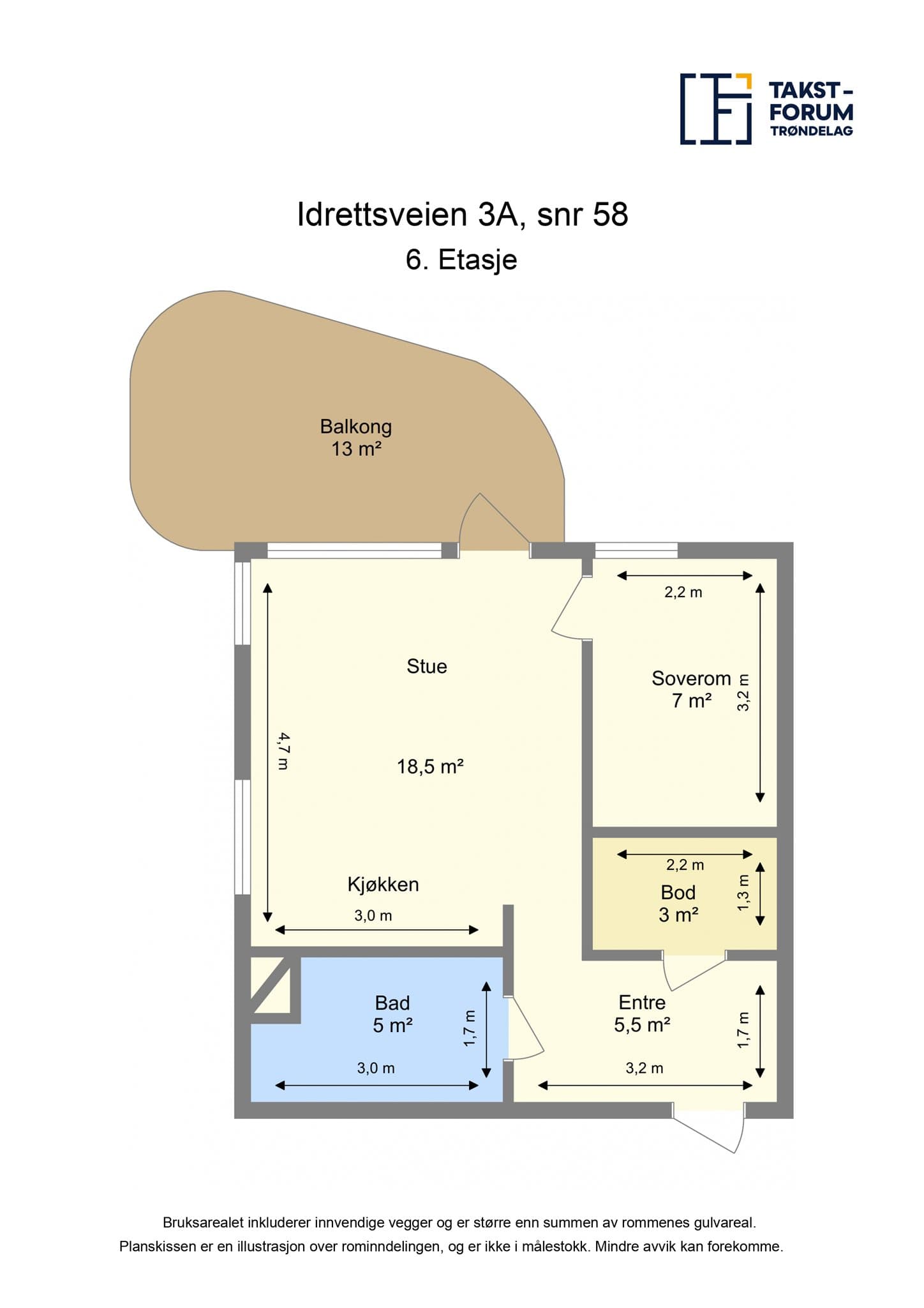 Plantegning - 6. etasje