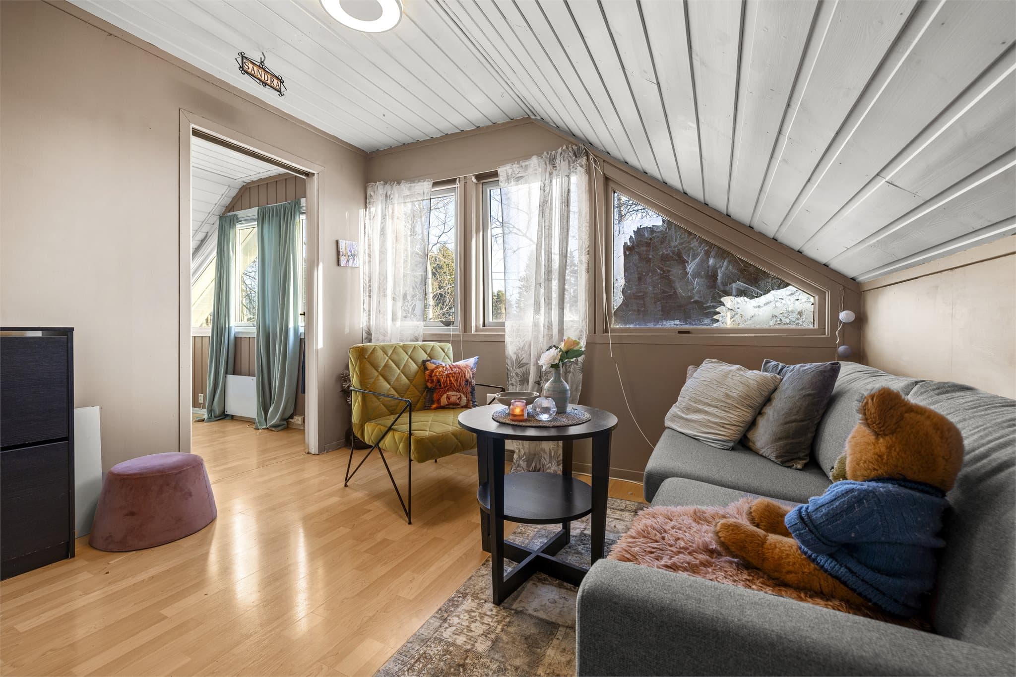 Fleksible rom som kan brukes som kontor, hobbyrom eller soverom