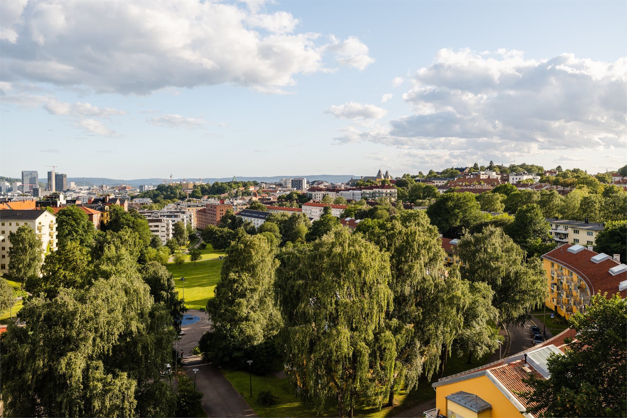 Fra takterrassens utsikt.