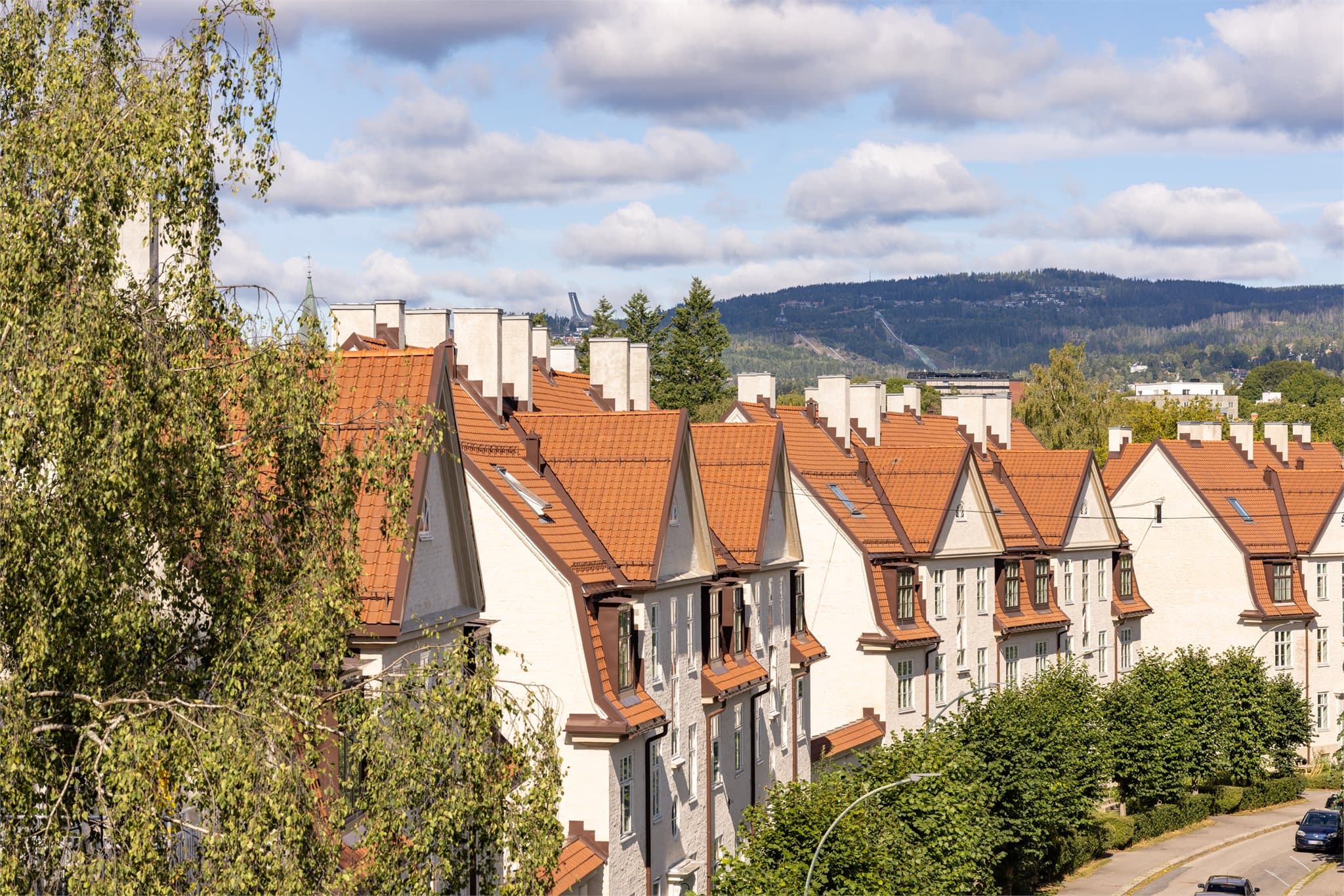 Her bor du skjermet, høyt og fritt i boligens 4. etasje.