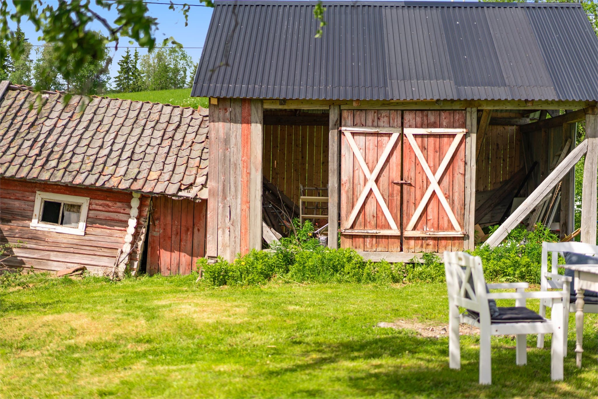 Det mangler ikke på sjarm i et skakt uthus.