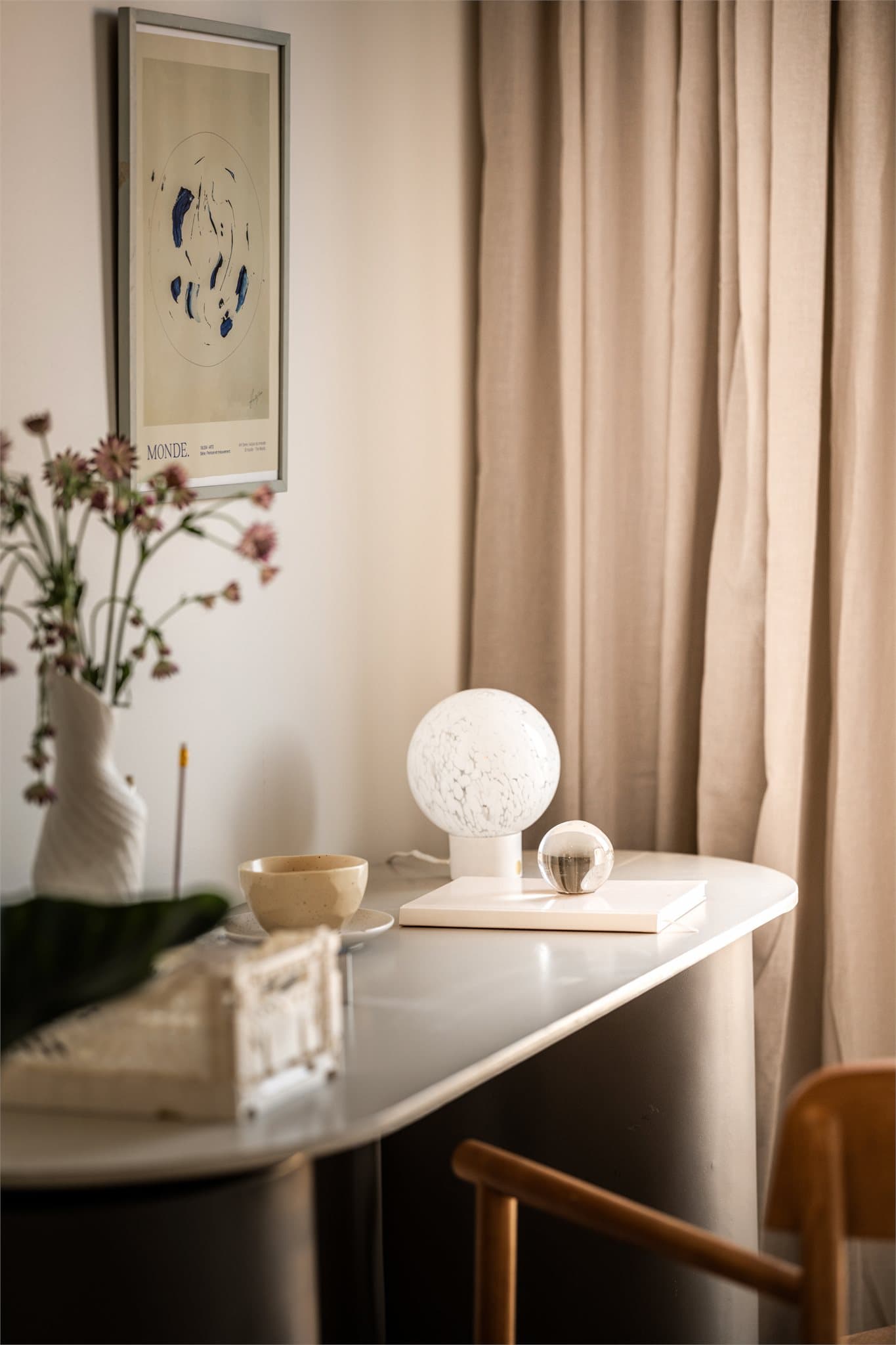 Detaljer fra kontorplassen.