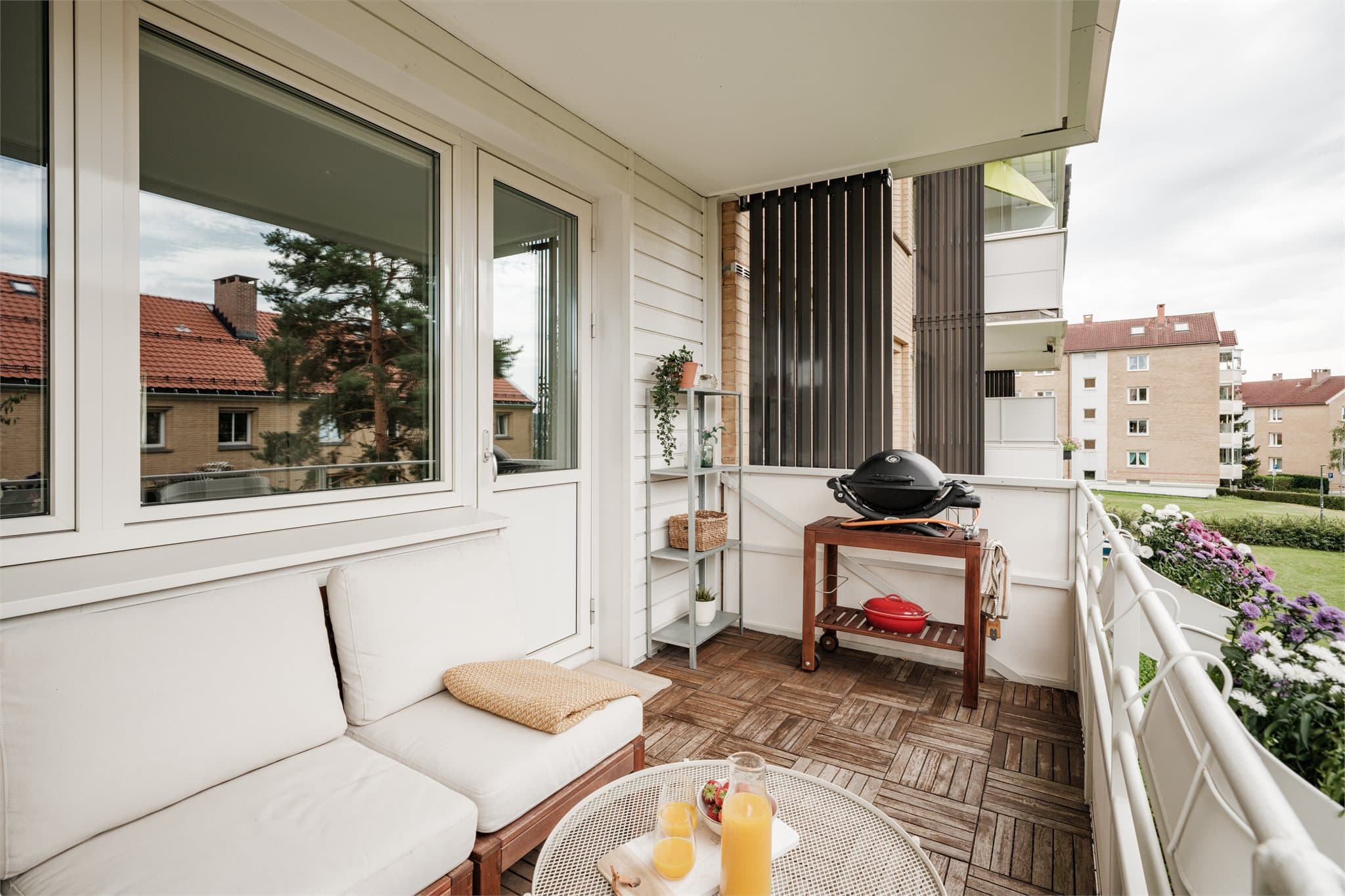 Her er det svært gode solforhold med sol nesten hele dagen på sommertid.