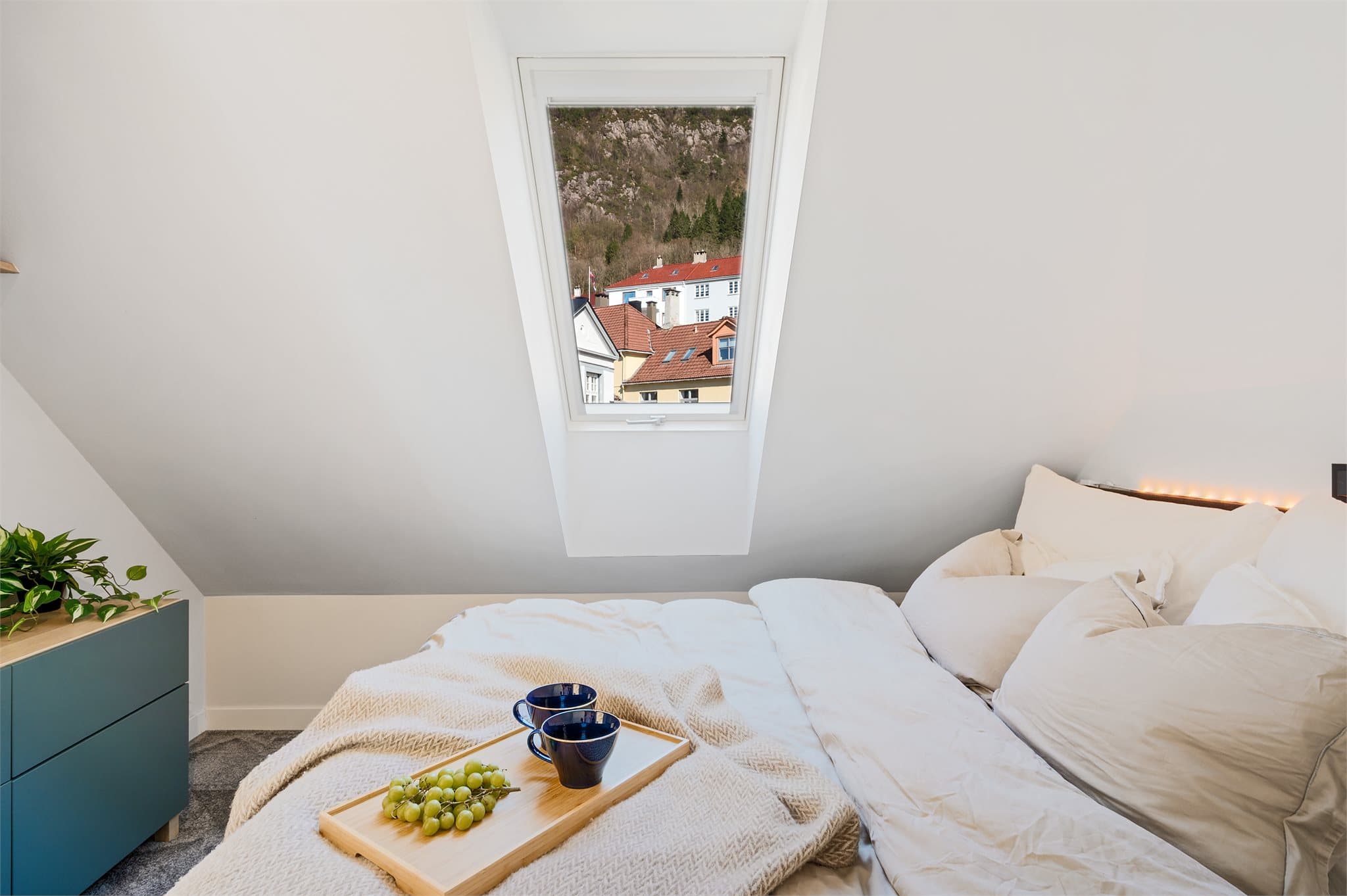 - Her kan man nyte en god kaffekopp og planlegge sin neste tur til Stoltzekleiven fra sengen! -