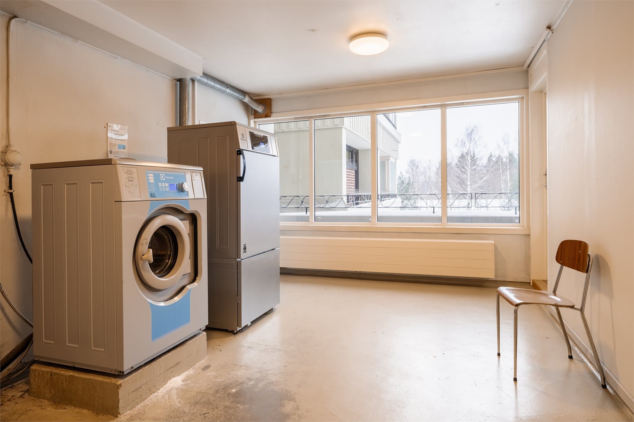 Felles vaskeri i fellesarealene.