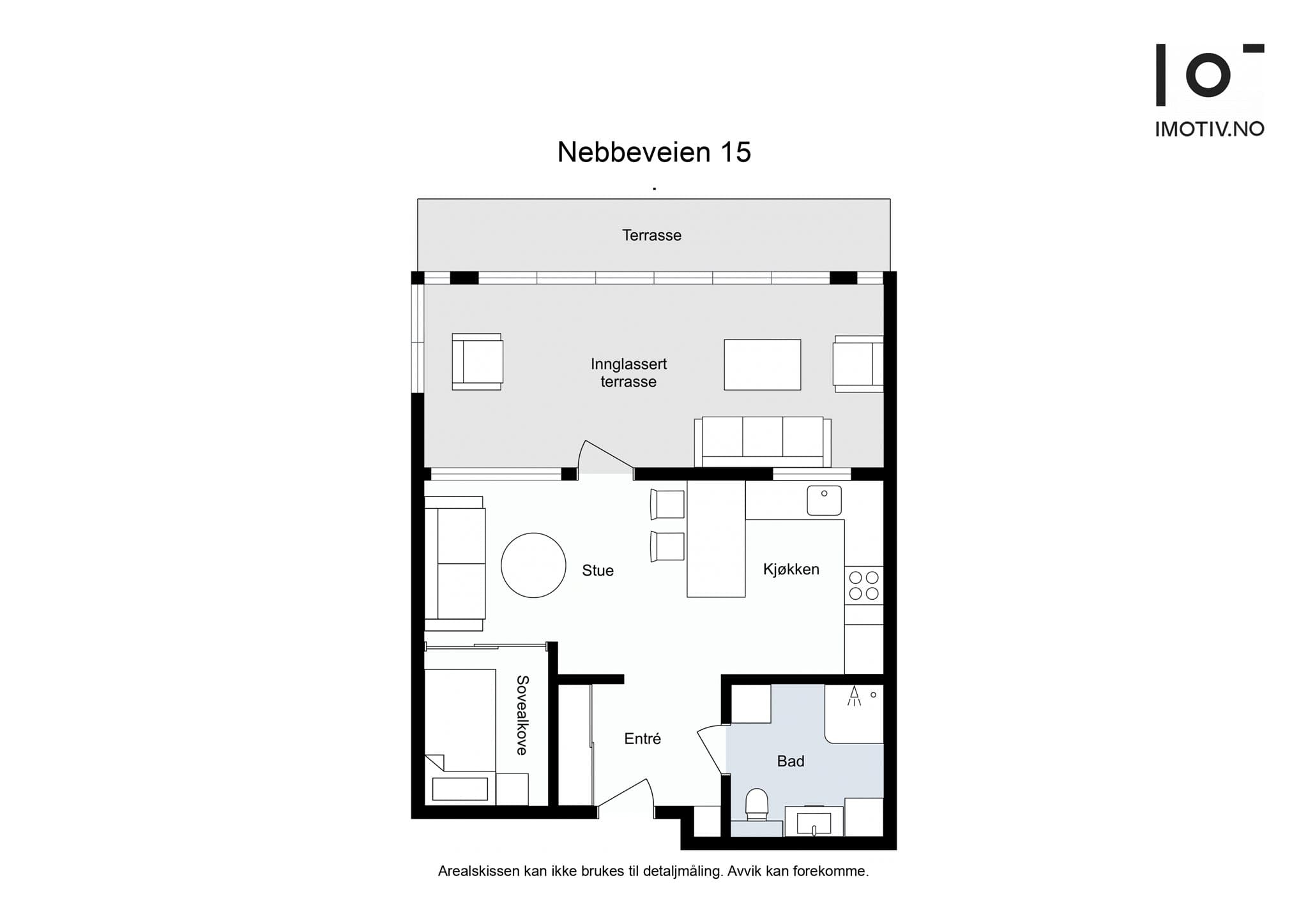 - Leilighetens planløsning -