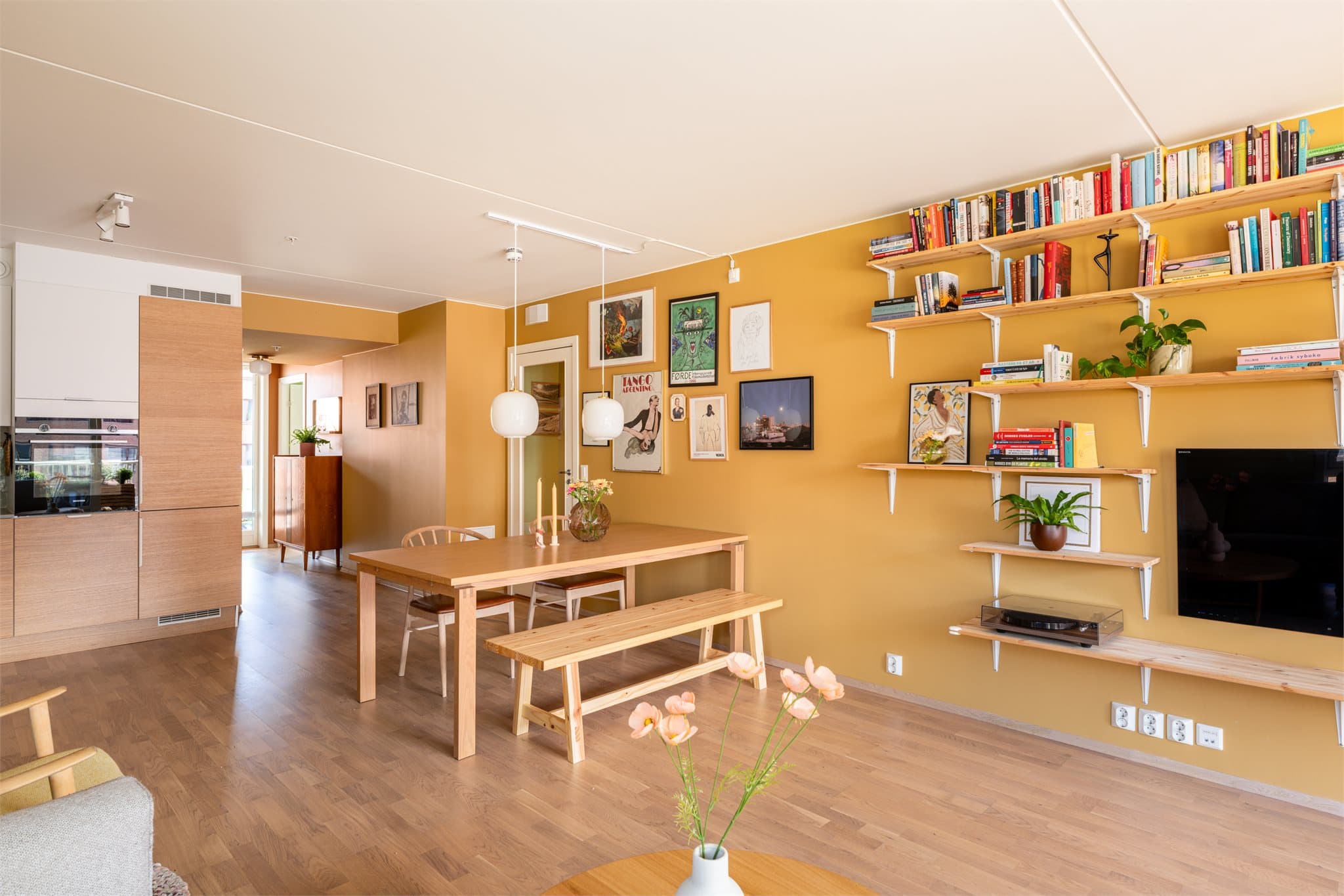 Her kan du invitere til hyggelige middagsselskaper.