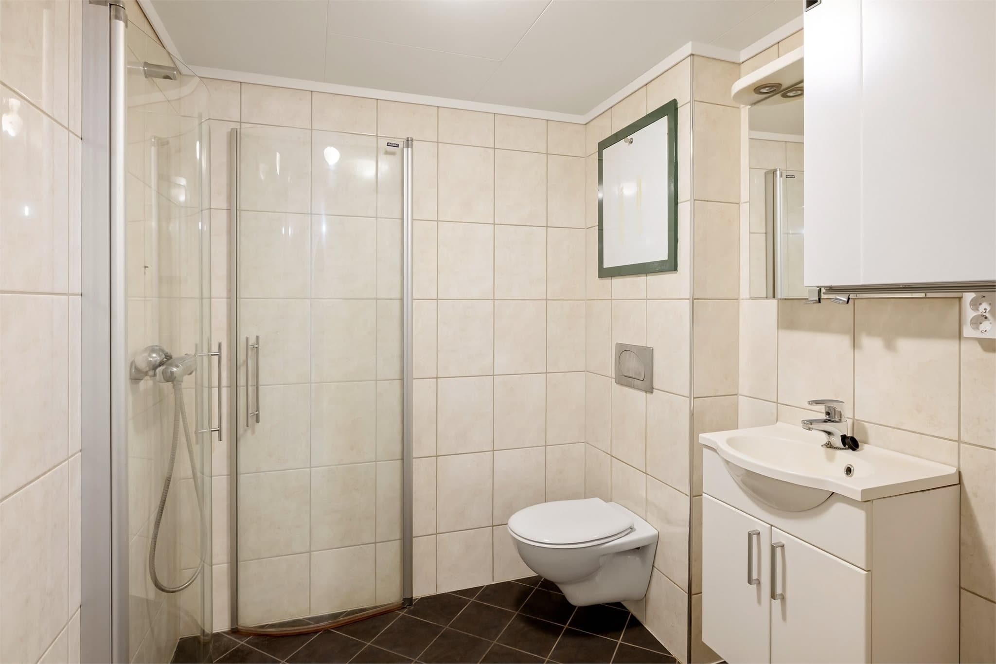 Badet måler 3,9 m²