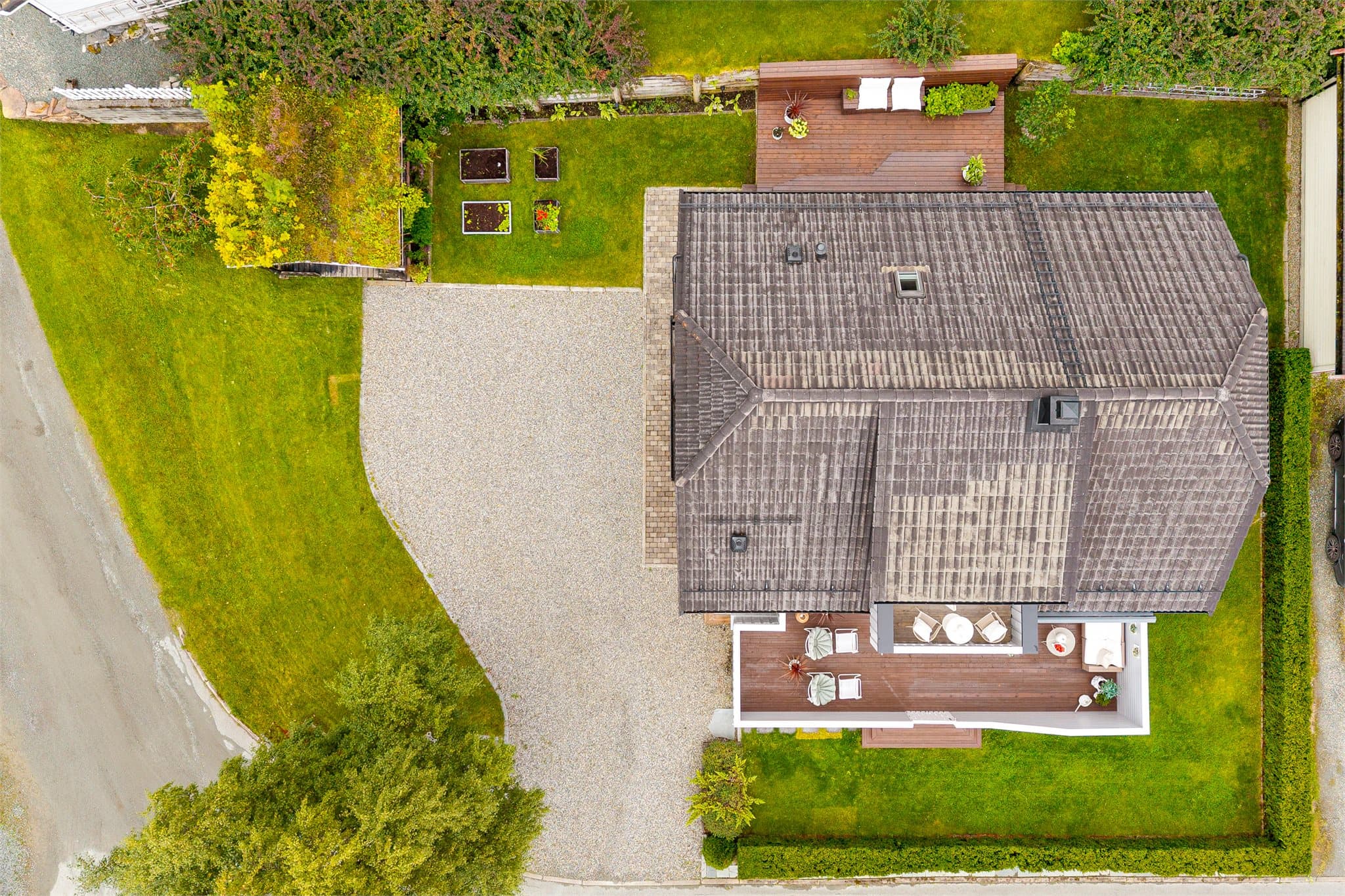 Pen og lettstelt tomt på 512 m².
