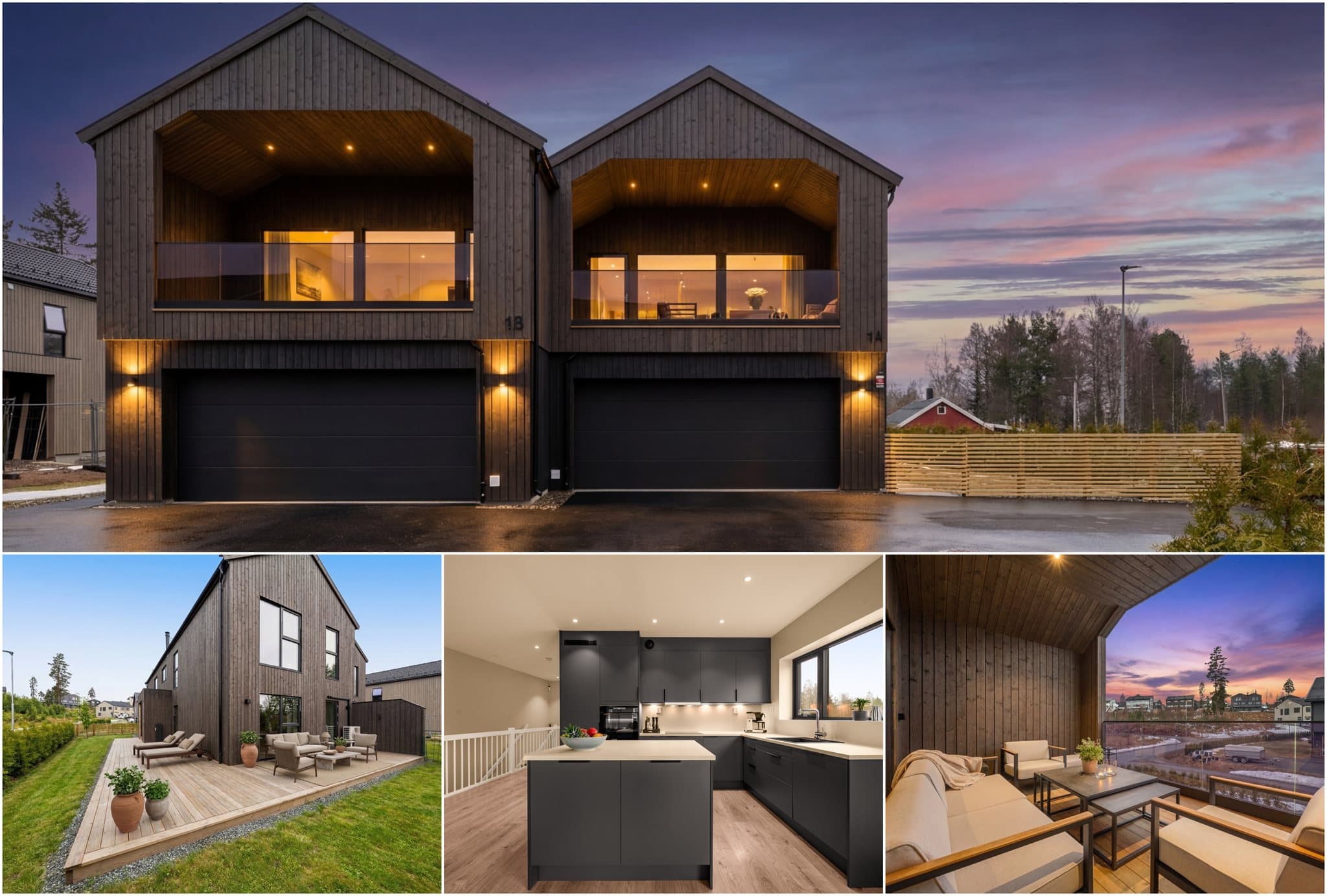 Velkommen til Revegardsstubben 1A - nyere og stor familiebolig med meget god intern beliggenhet og gode solforhold. Foto: Thor Øyvind Borgersen, Flytende Film