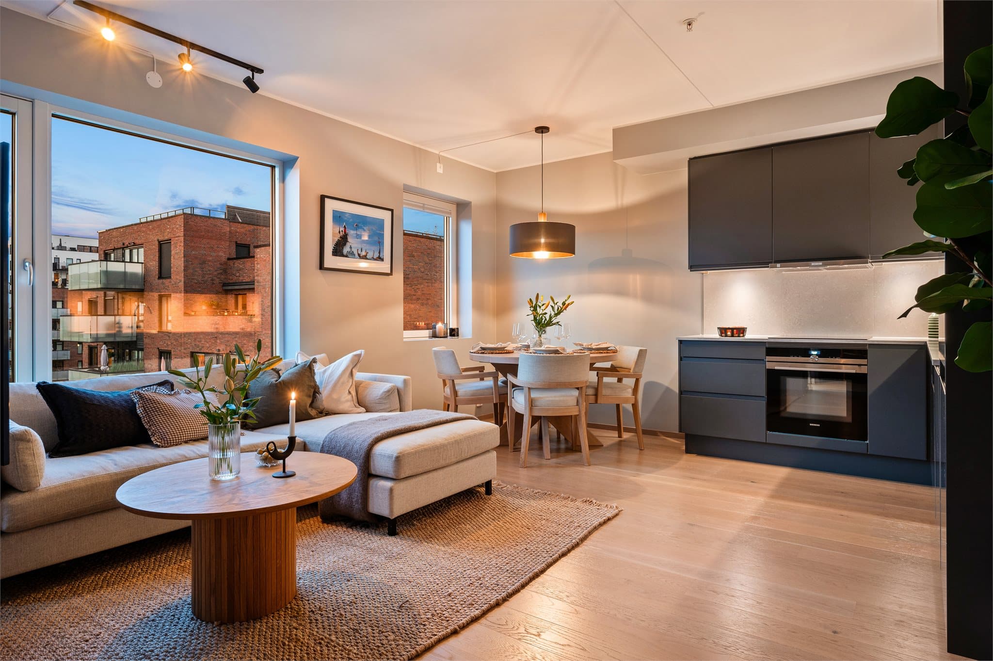 Åpen og sosial løsning, perfekt for samvær og hyggelige stunder.