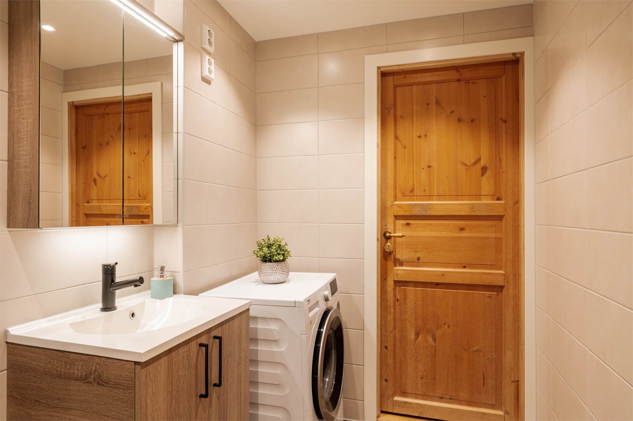 Badet ble oppgradert i regi av borettslaget i 2023.