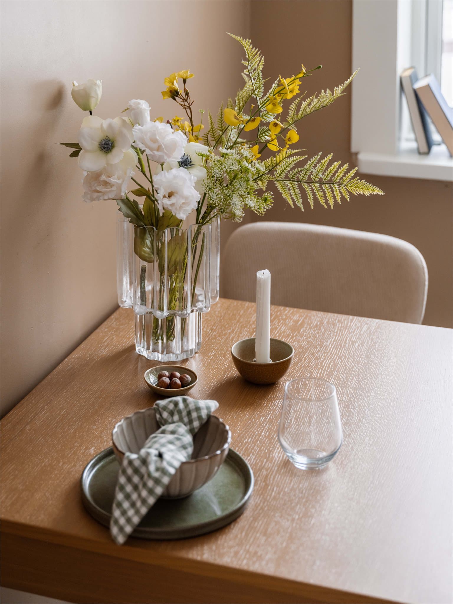 Detaljer fra spiseplassen.