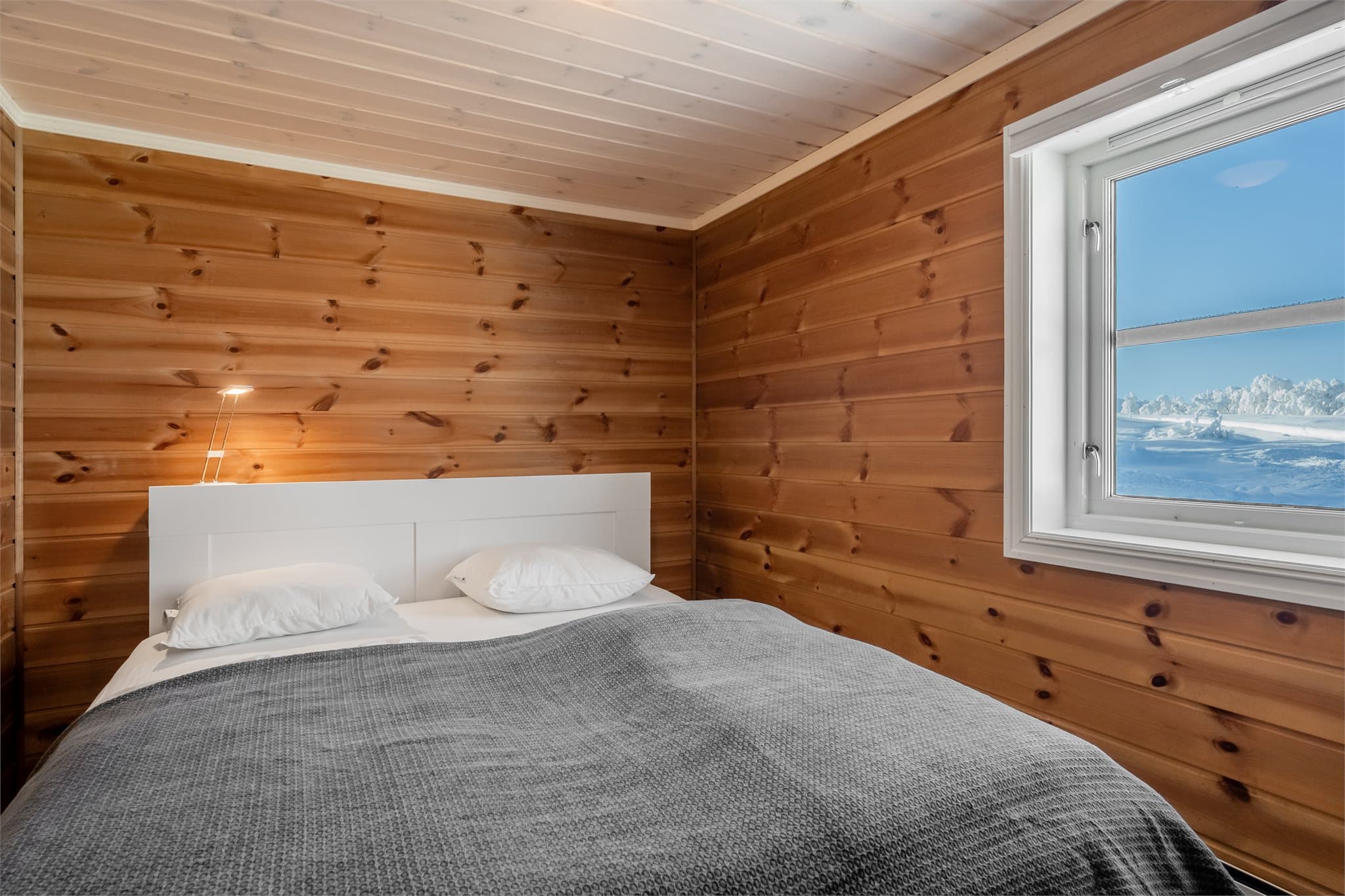 Hytta har to soverom av god størrelse.