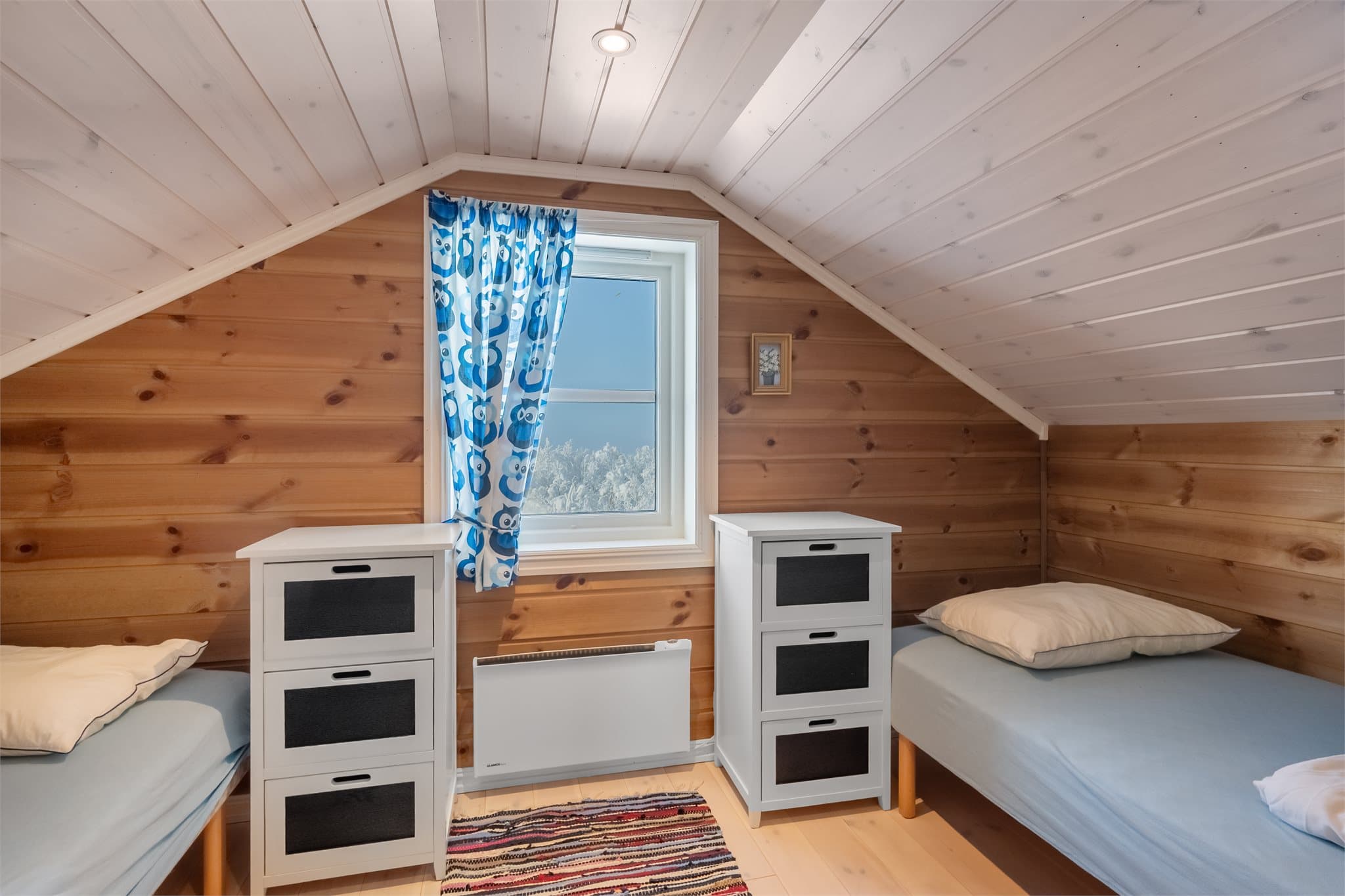 Hemsrom med fint utsyn. Ikke måleverdig grunnet takhøyde.