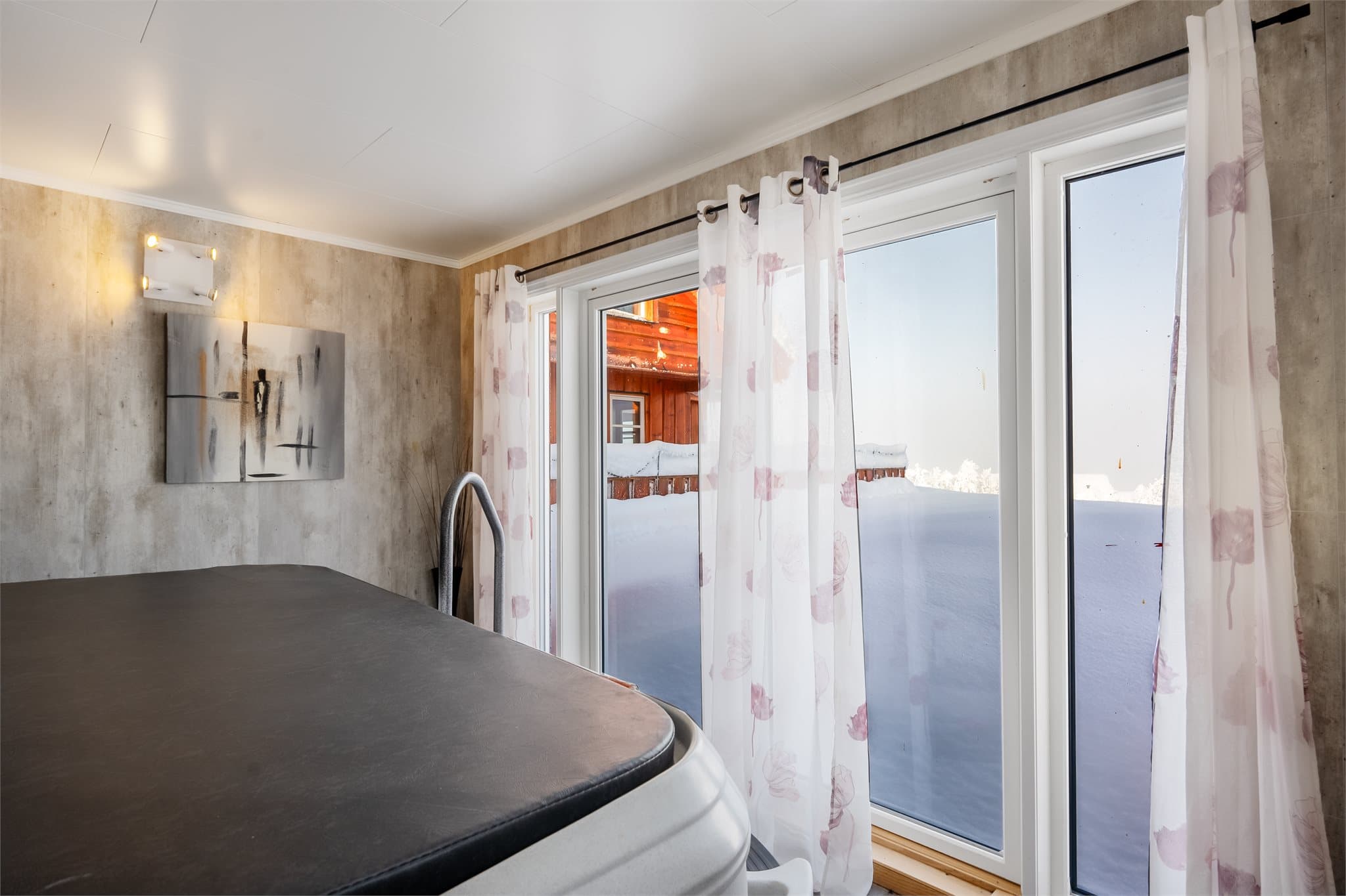 Innredet rom som har blitt benyttet som velværerom.