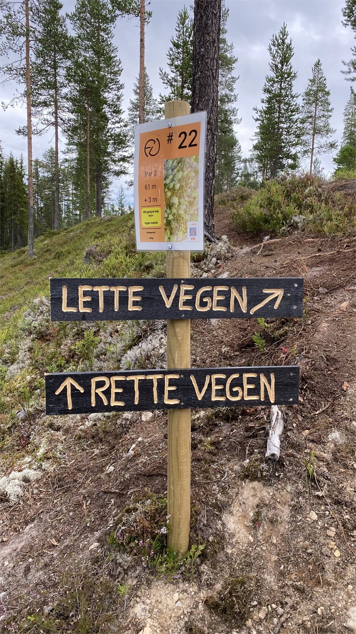 Her finner du nybegynnervennlige hull i begynnelsen av banen, og mer utfordrende hull på slutten.